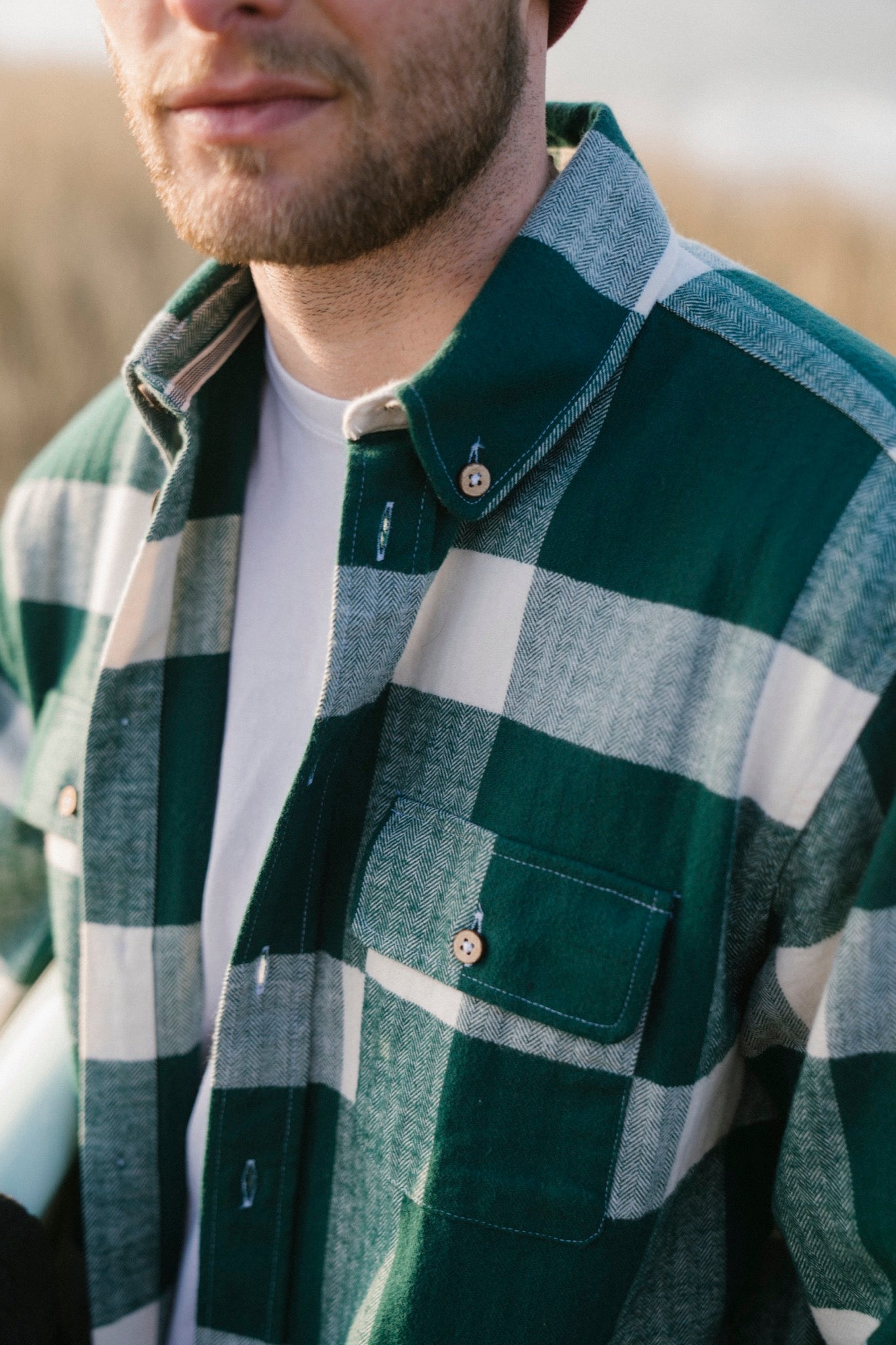 Recycled Work Shirt (Dark Green)