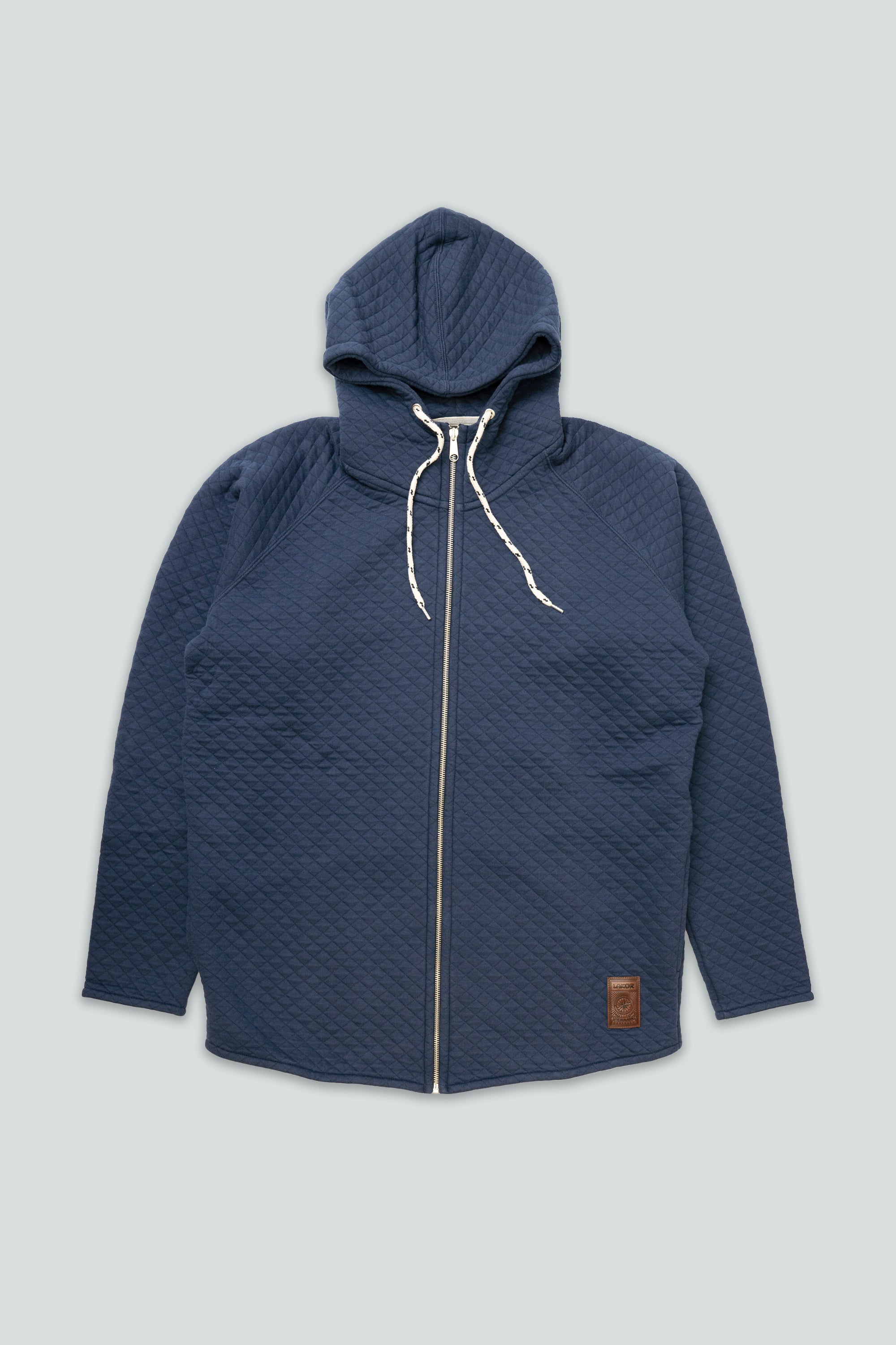 Quilted Hoodie (Navy)