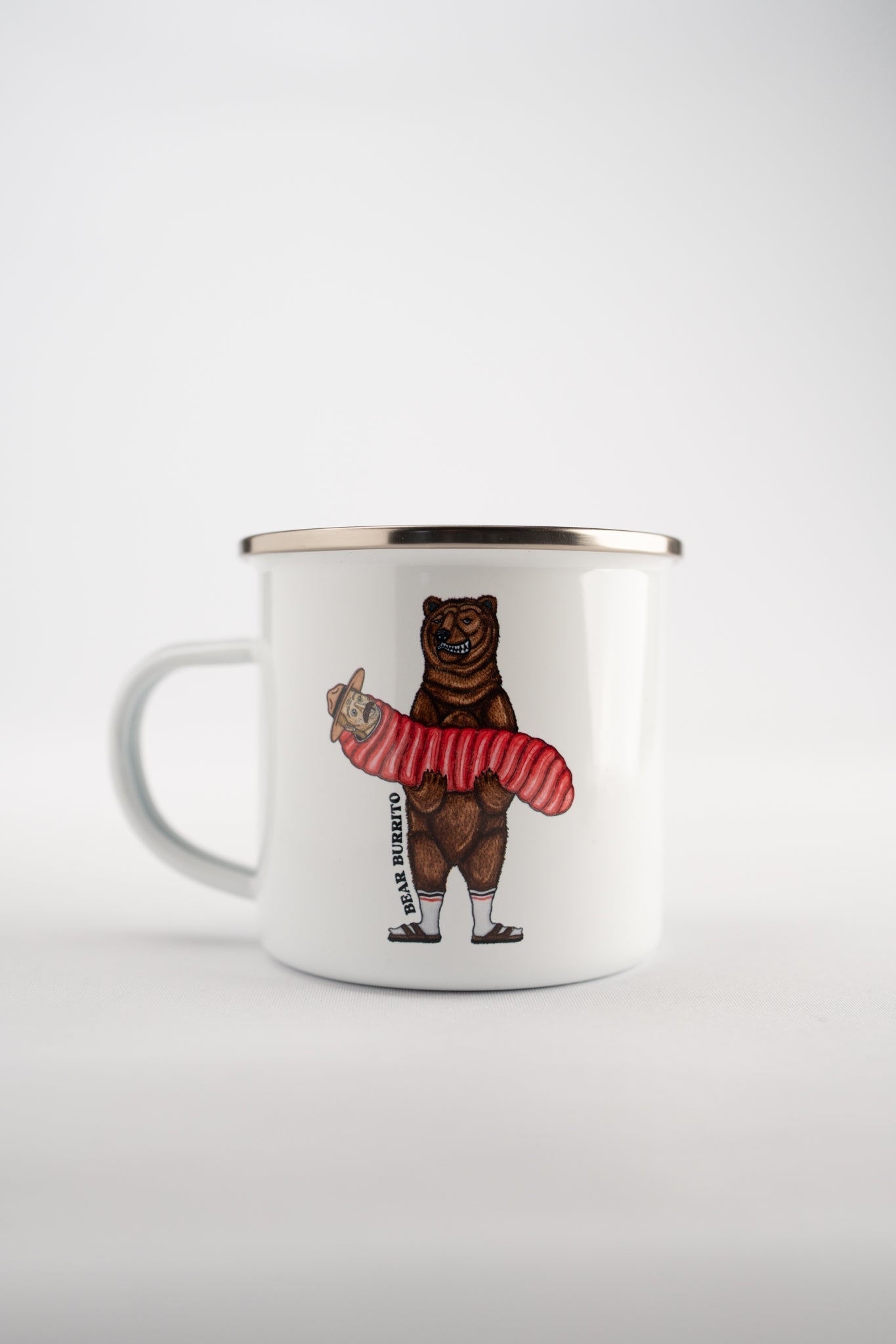 Bear Burrito Emaljekrus