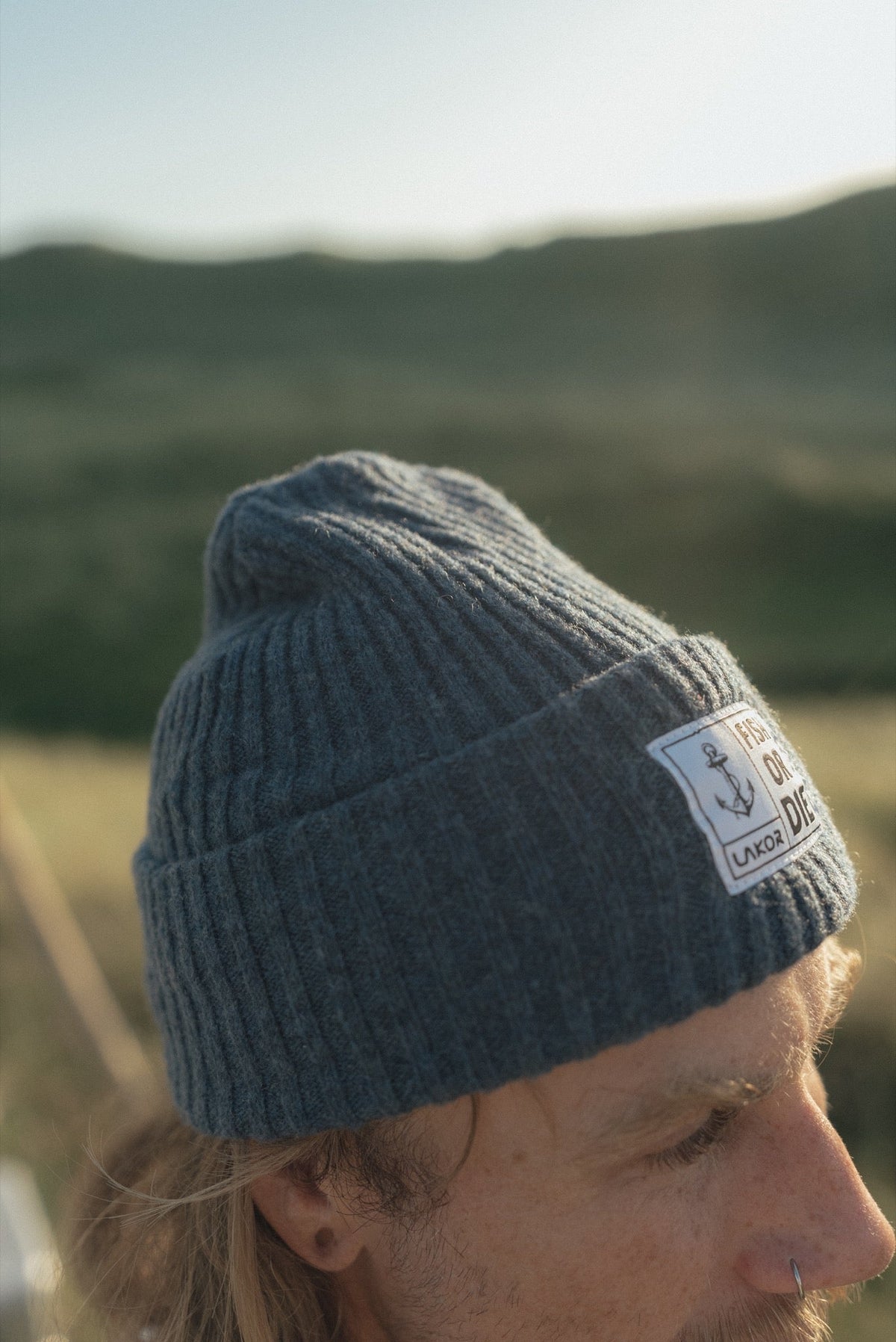 LAKOR Fish or Die Beanie Headwear Navy