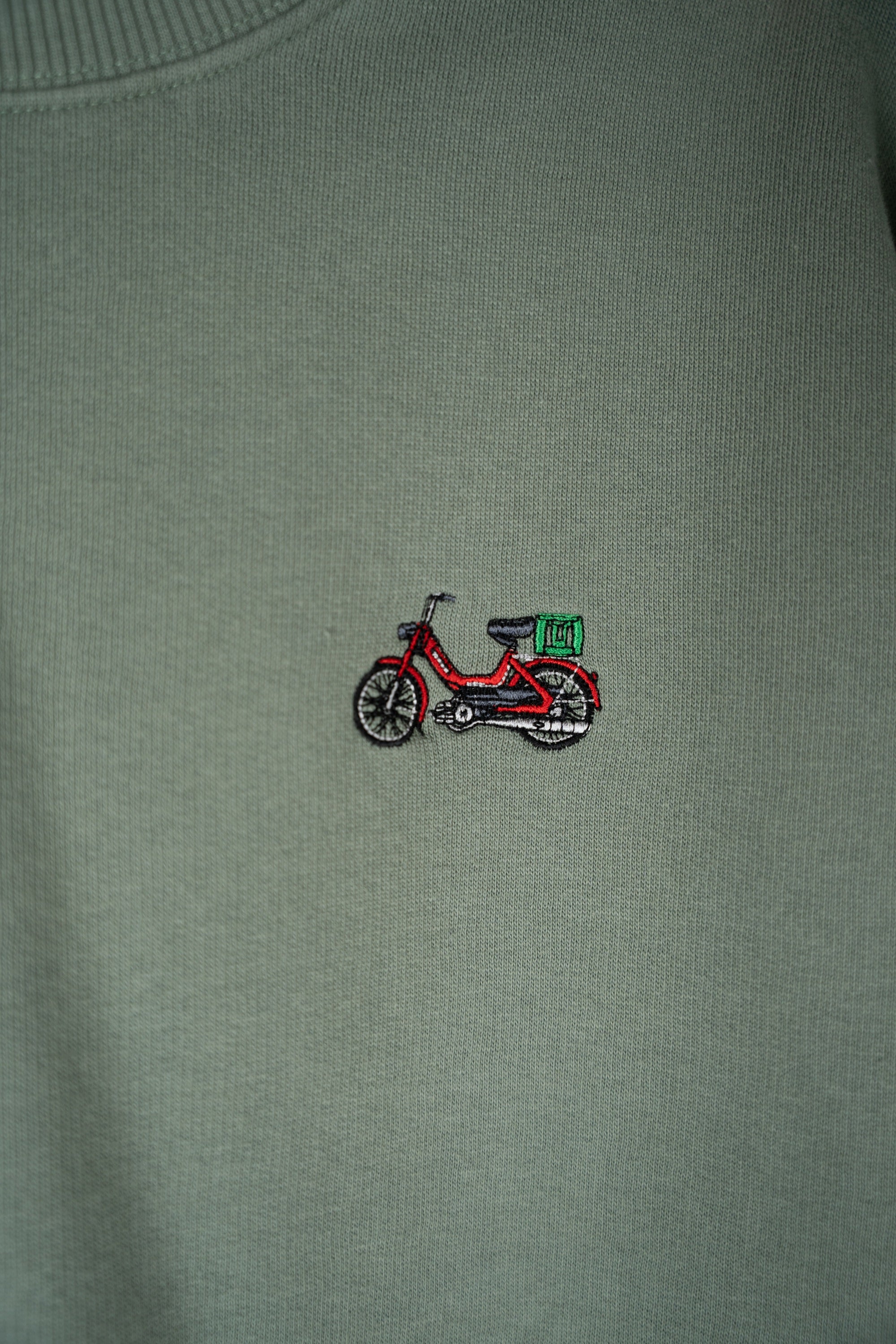 Mini Red Maxi Crewneck - Sea Spray