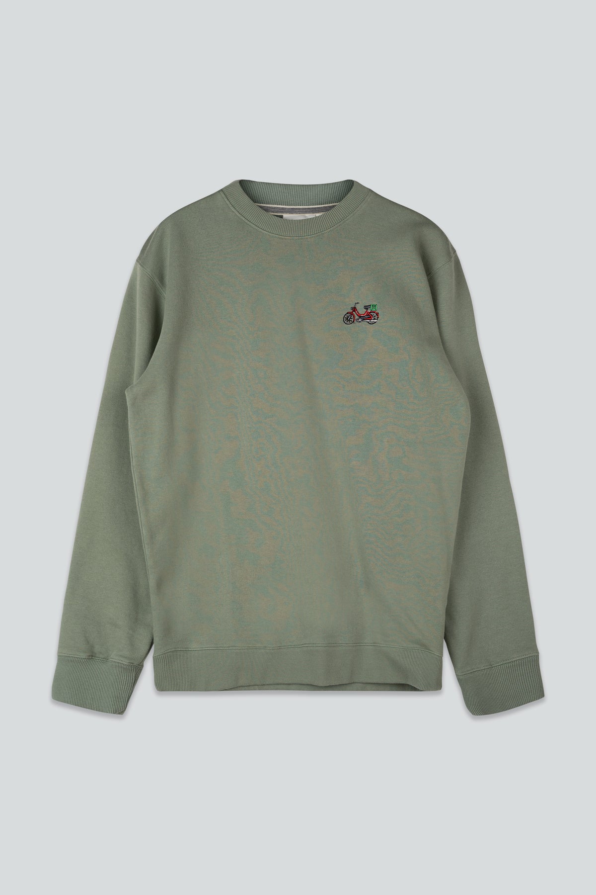 LAKOR Mini Red Maxi Crewneck Sweatshirt Sea Spray