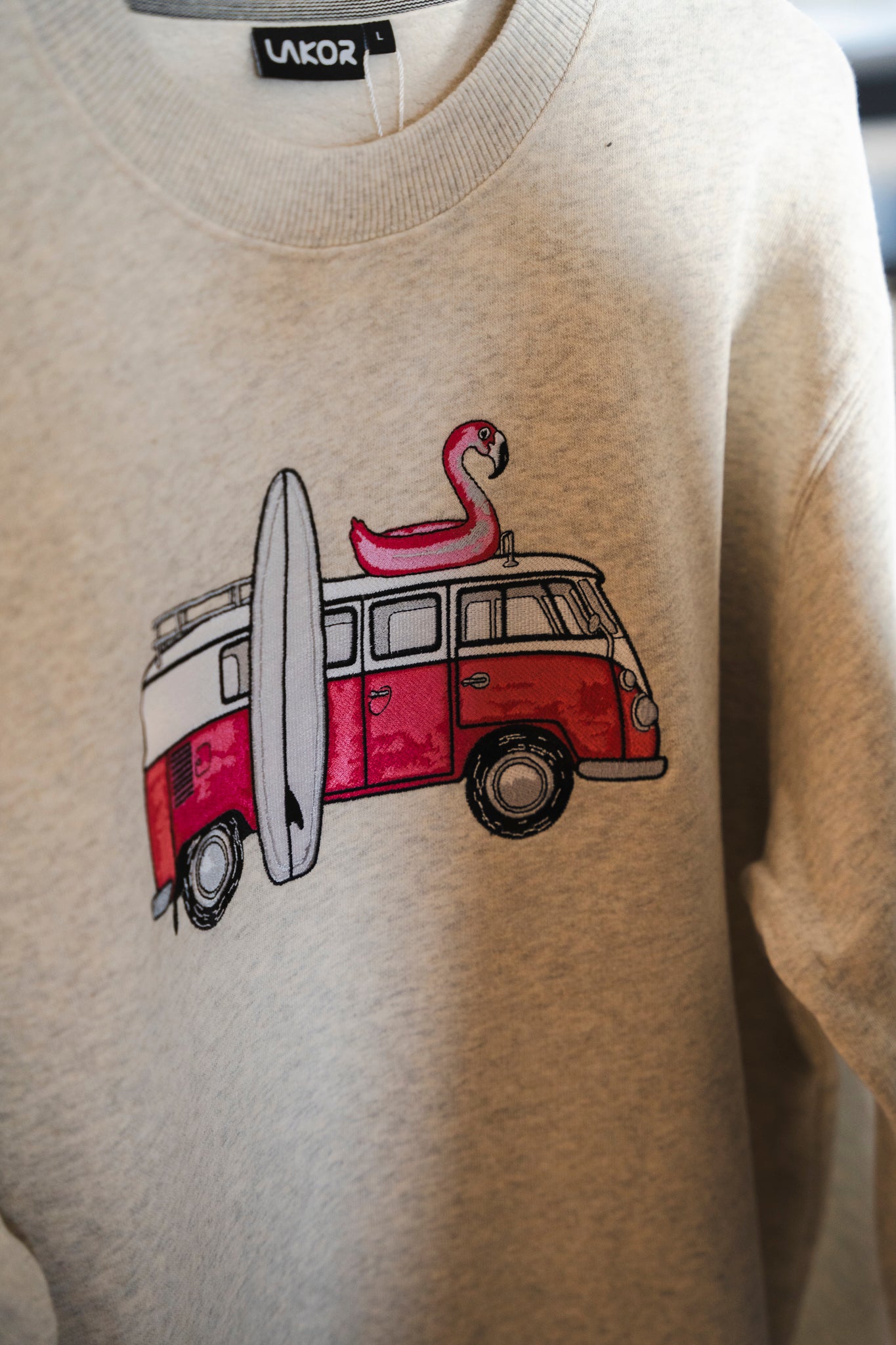 Pink Van Crewneck