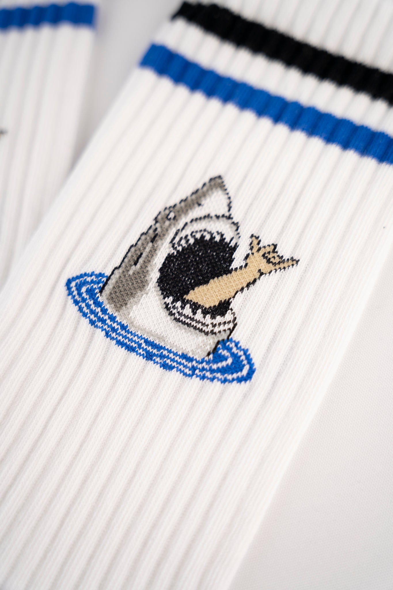 Shark Shaka Tennis Socks - White