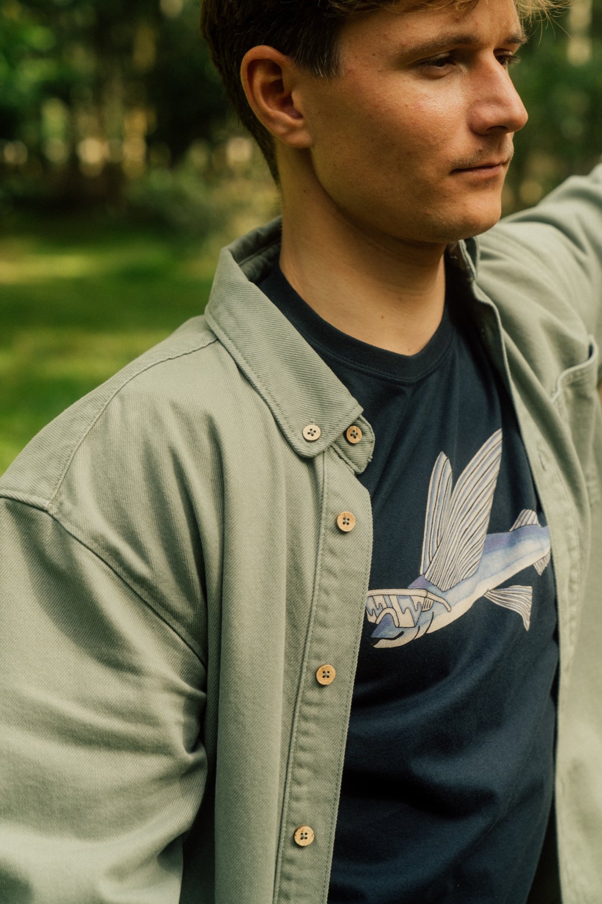 LAKOR Spork Overshirt Overshirt Sea Spray