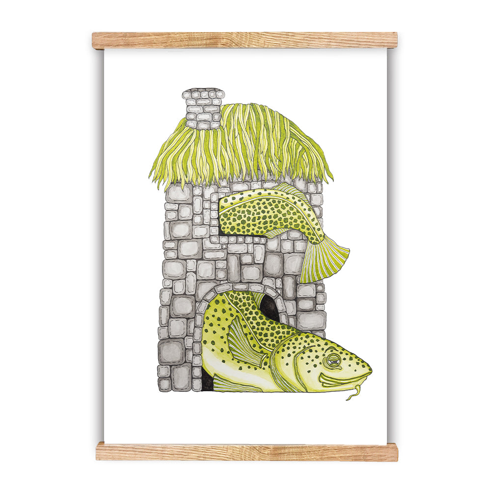 Stenbanken Plakat - White