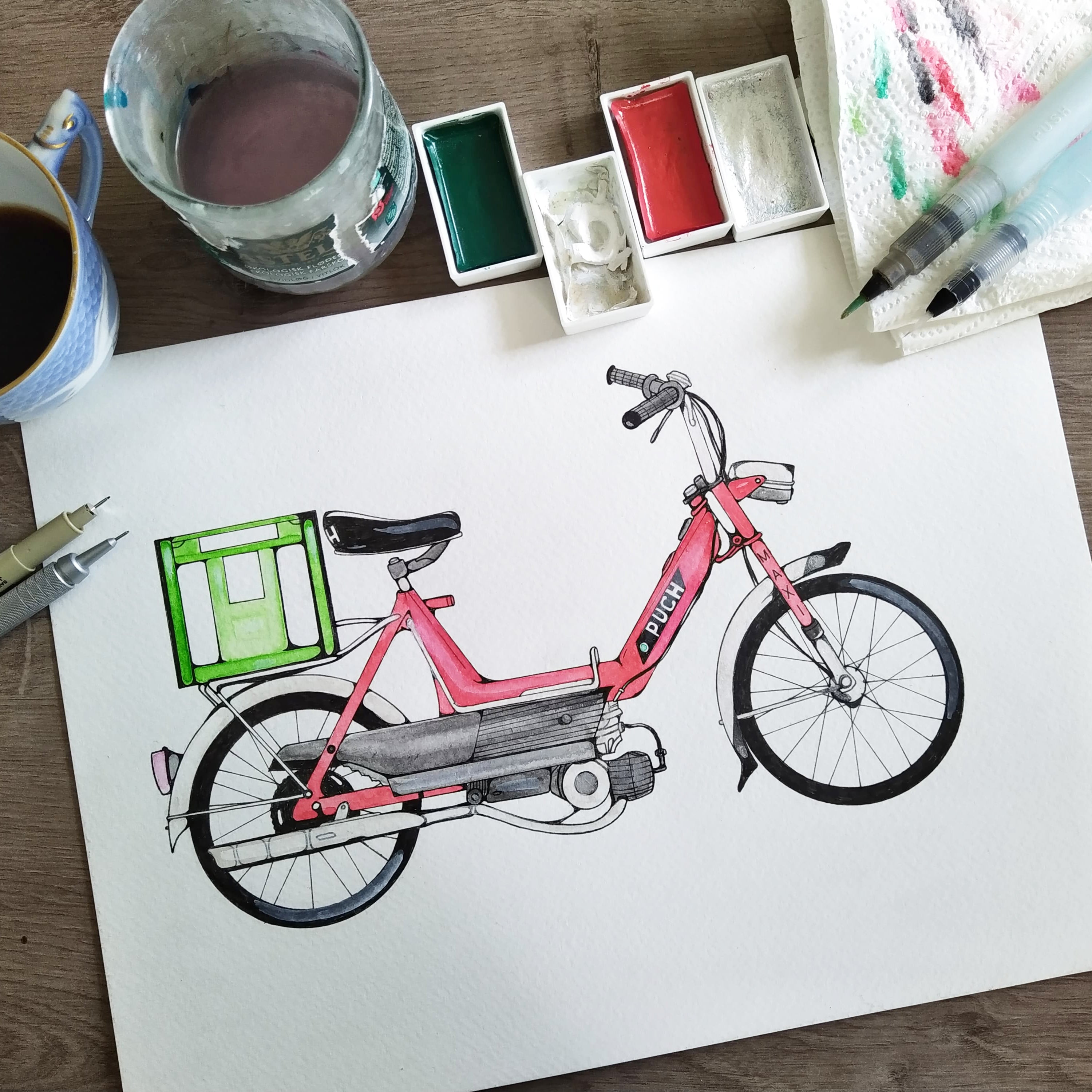 Red Puch Plakat