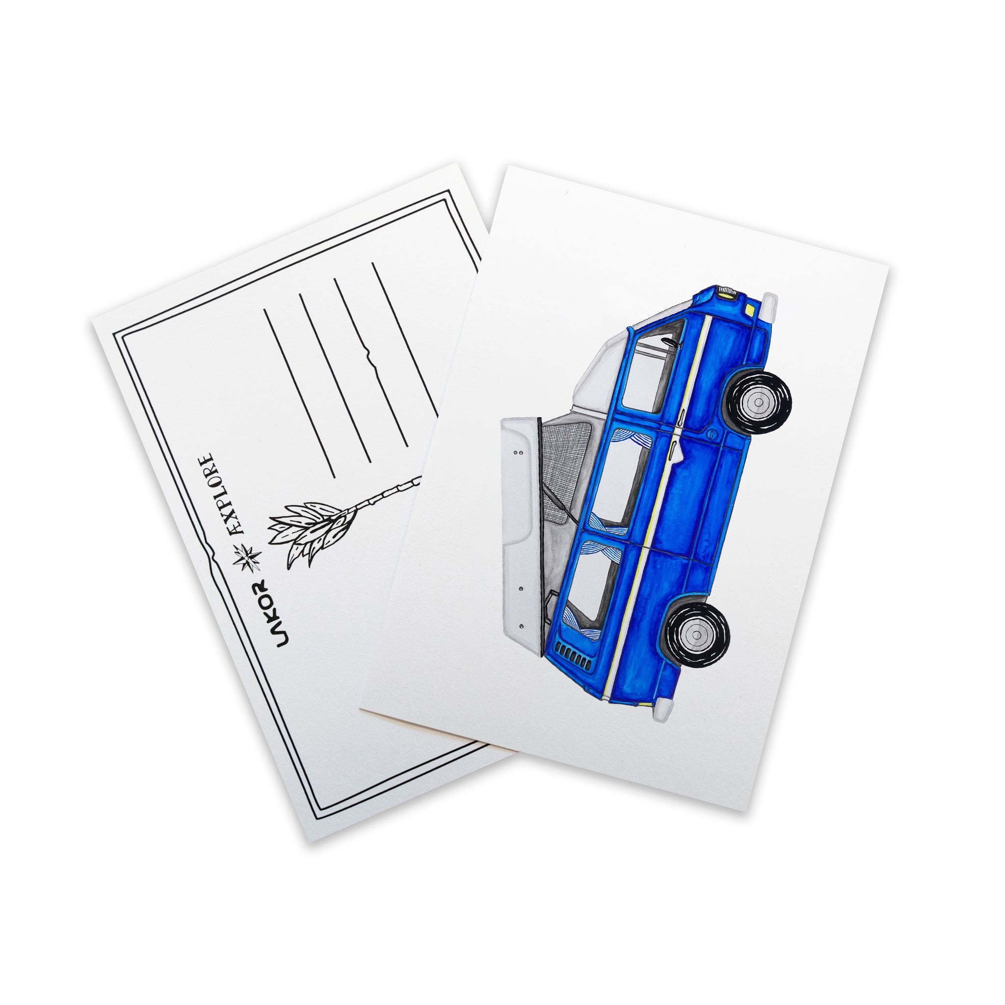 Blue Van Postkort