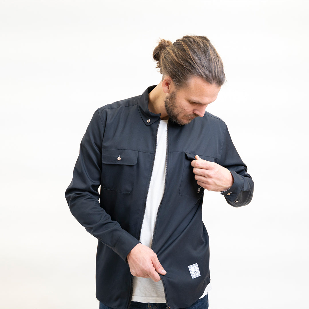 Havana Shirt Jacket (Black)
