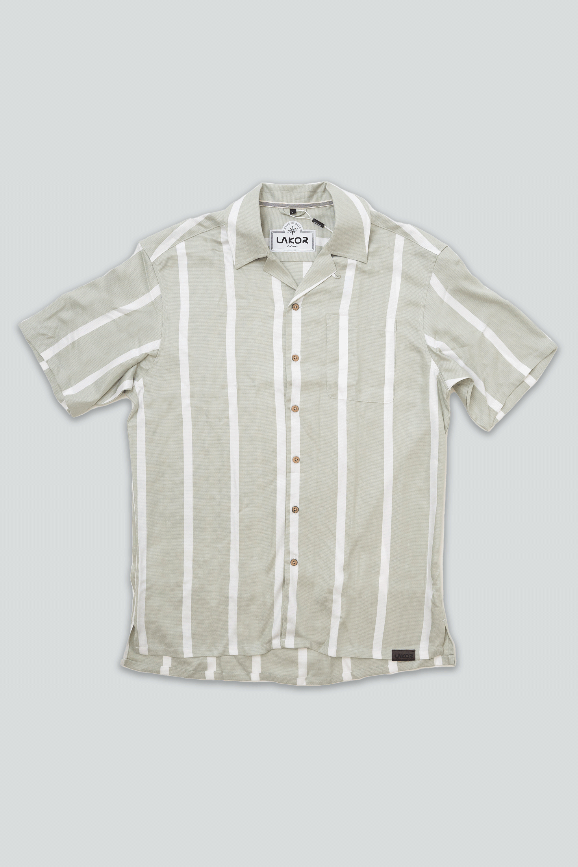 Wide Stripe Shirt (Desert Sage)