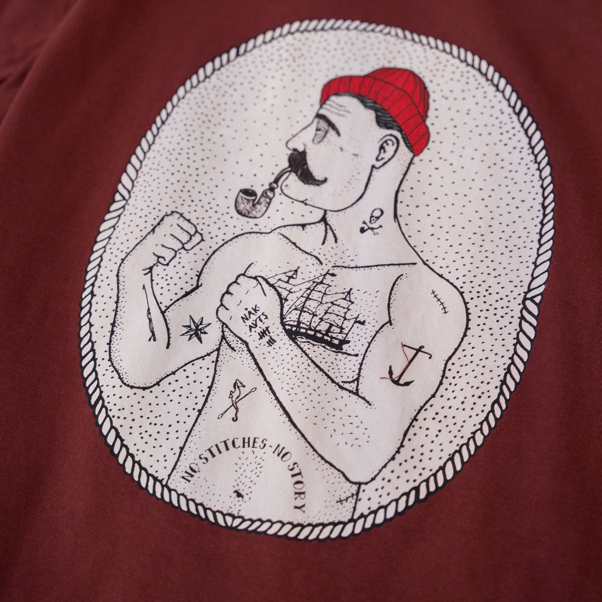 No Stitches T-shirt (Redbrown)
