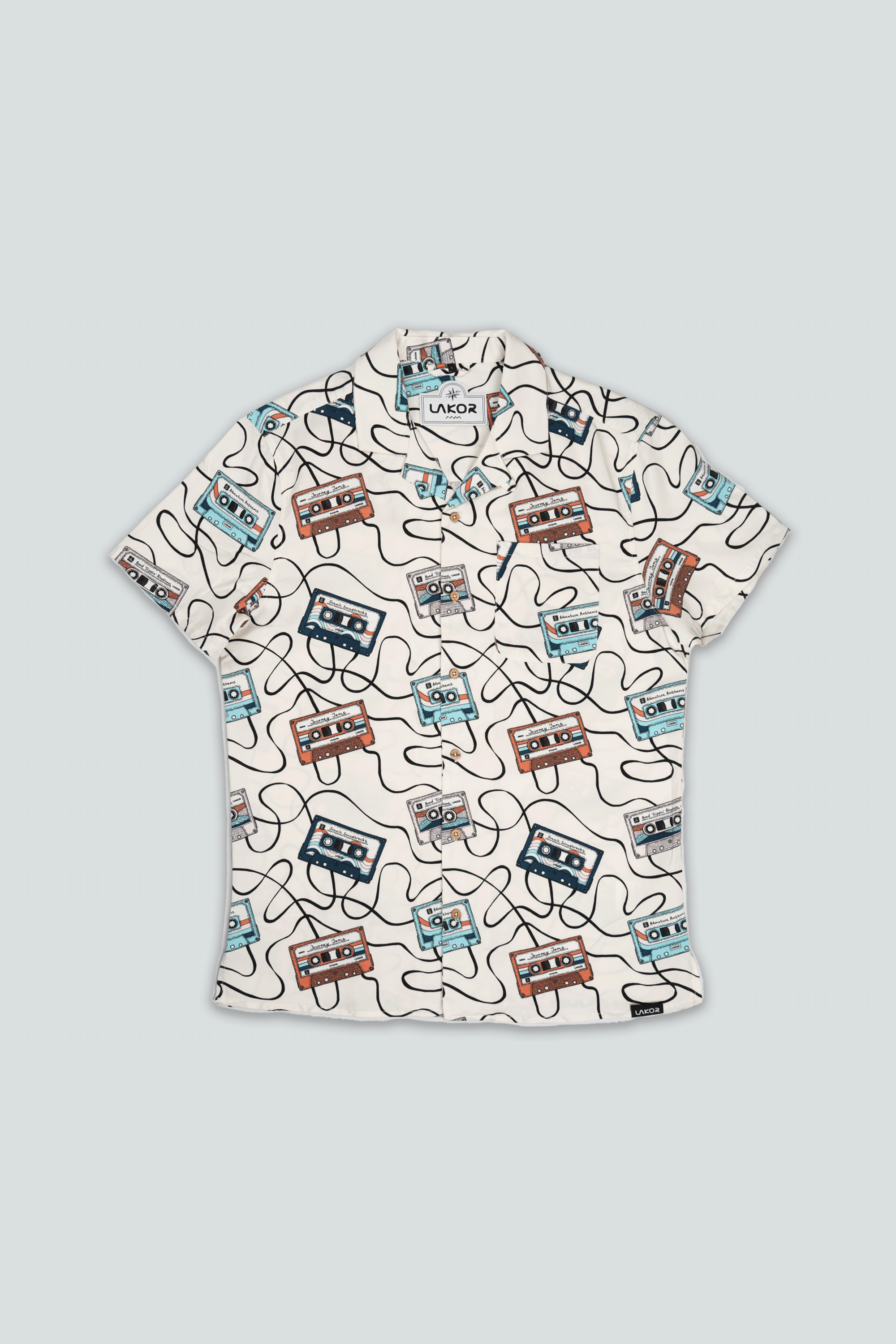 Roadtrip Mixtape Short Sleeve Shirt (Starwhite)