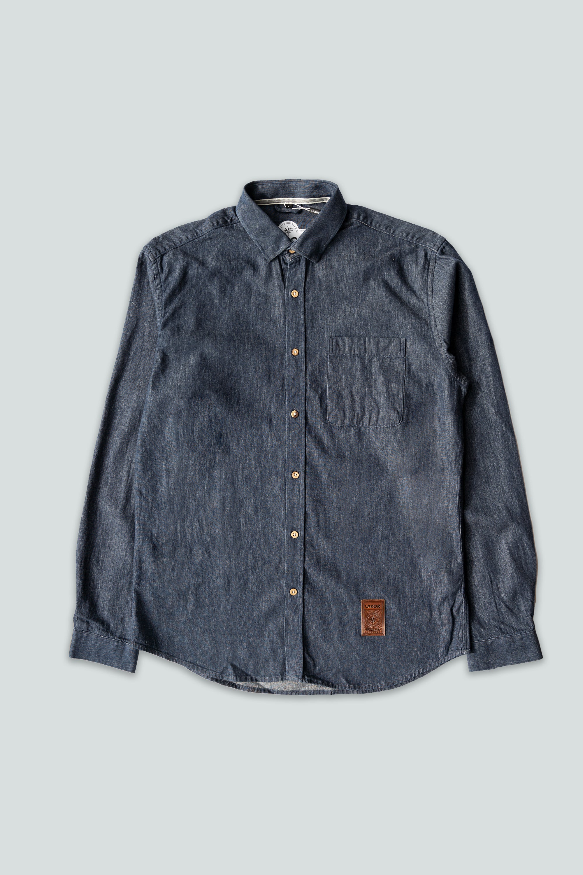 Organic Denim Shirt (Dark Blue)