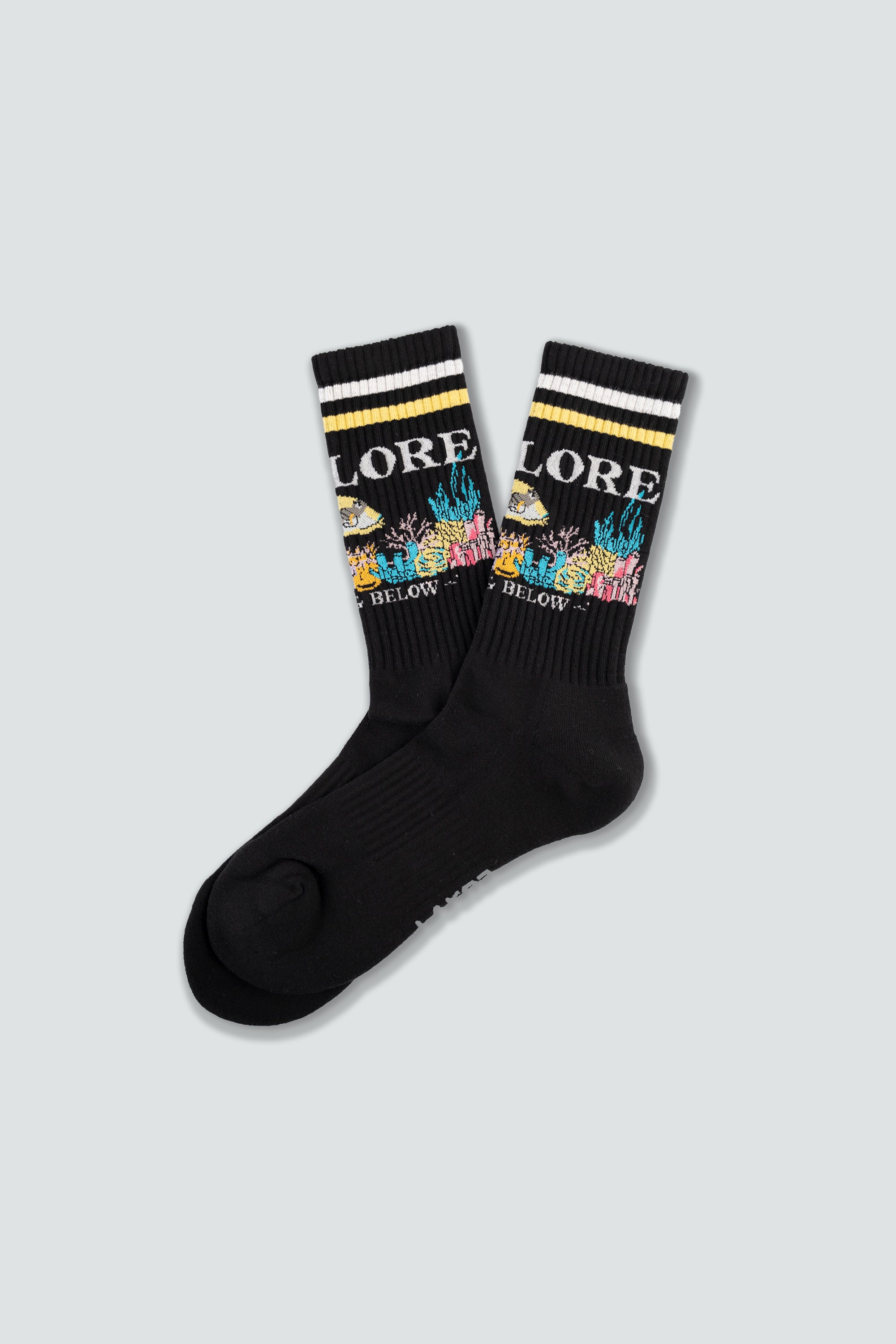 LAKOR Above and Below Tennis Socks Tennis Socks Black