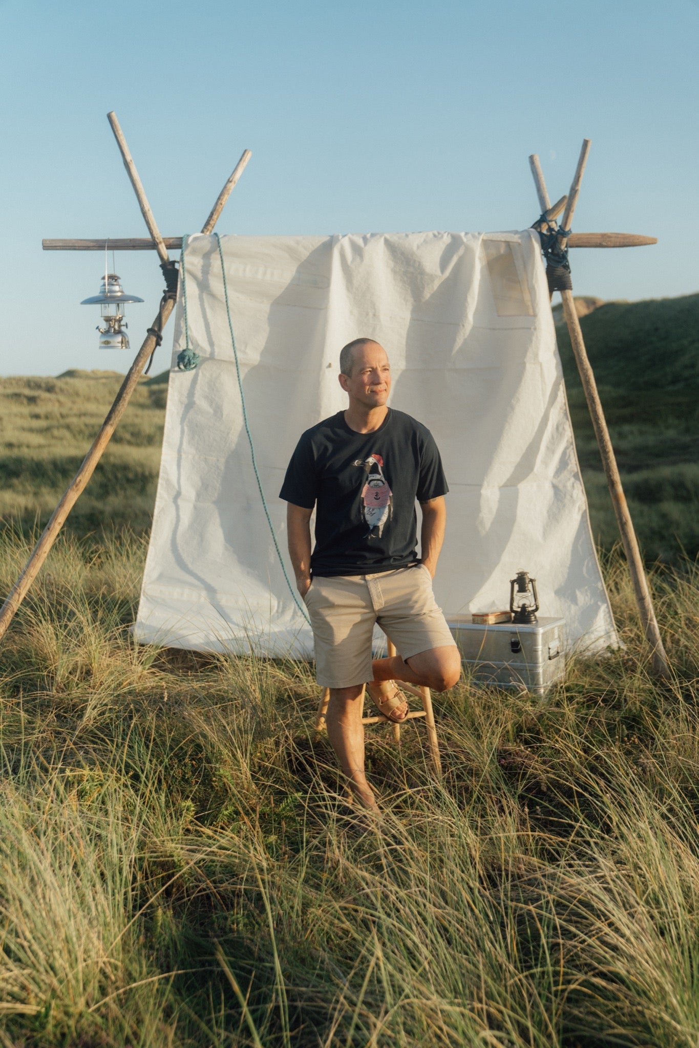 LAKOR African Penguin T-shirt T-Shirt Blueberry