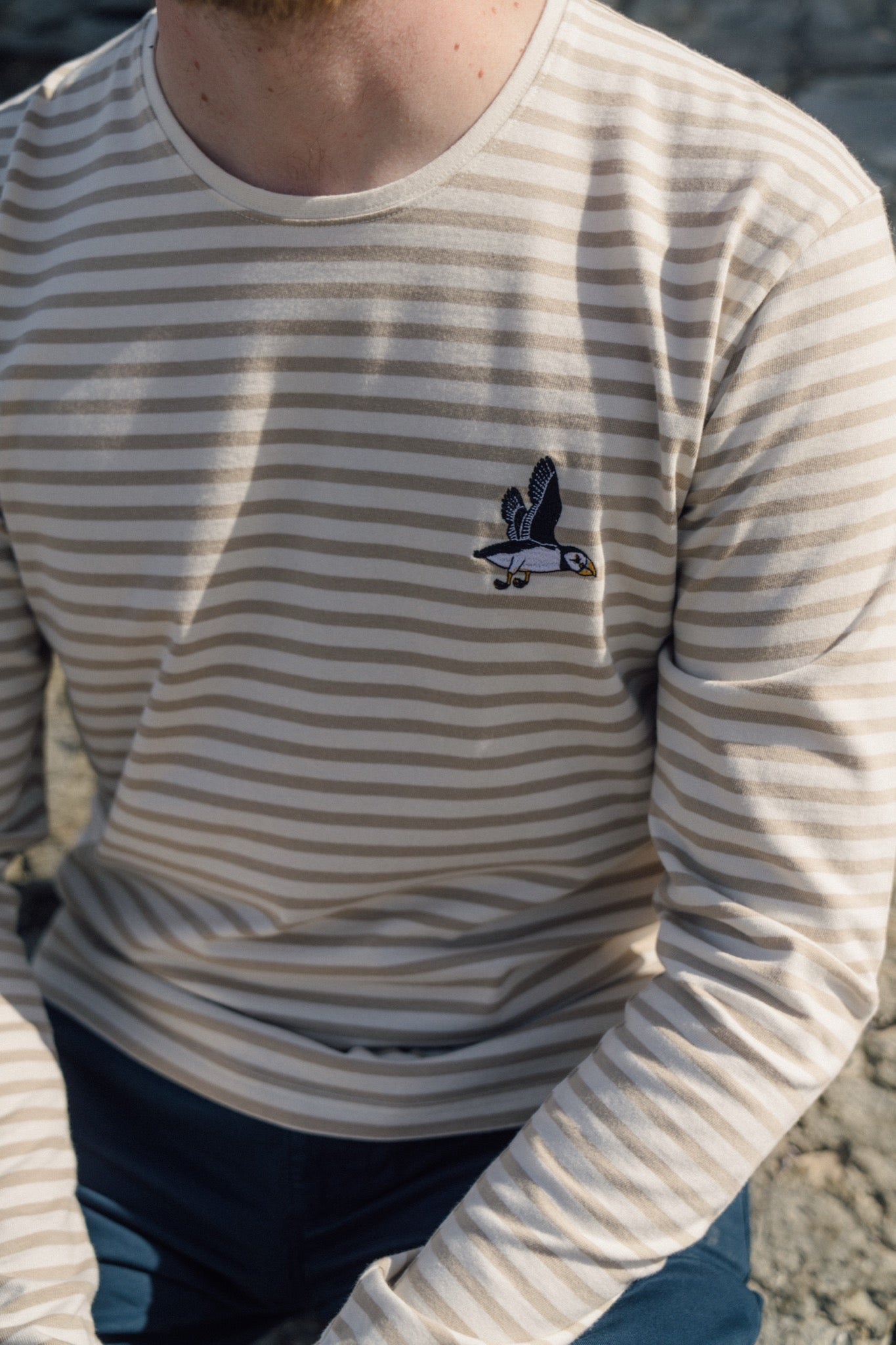 LAKOR Ahoy! Mini Flying Puffin LS T-shirt T-Shirt White Pepper