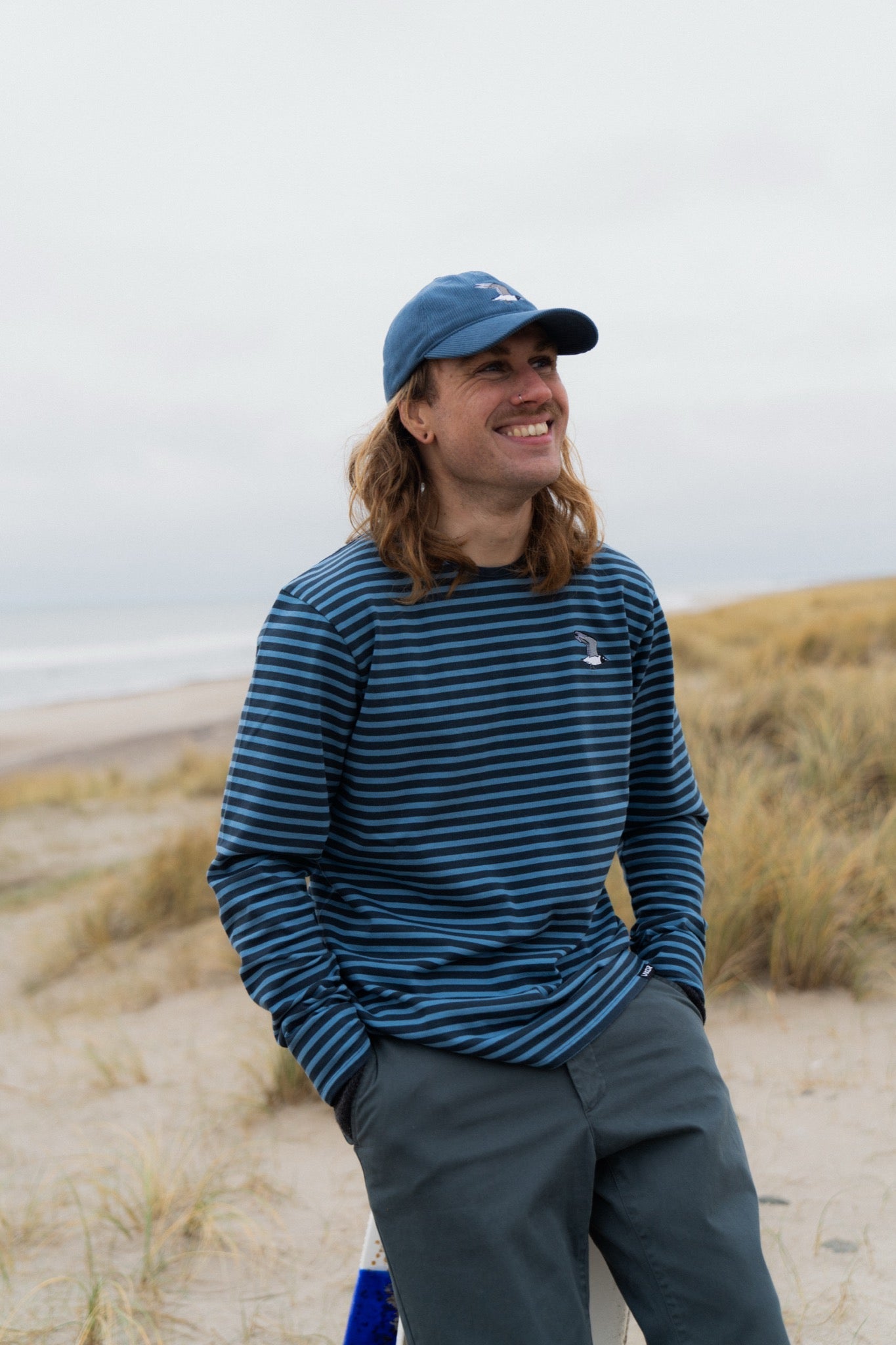 LAKOR Ahoy! Mini Flying Seagull LS T-shirt T-Shirt Captains Blue