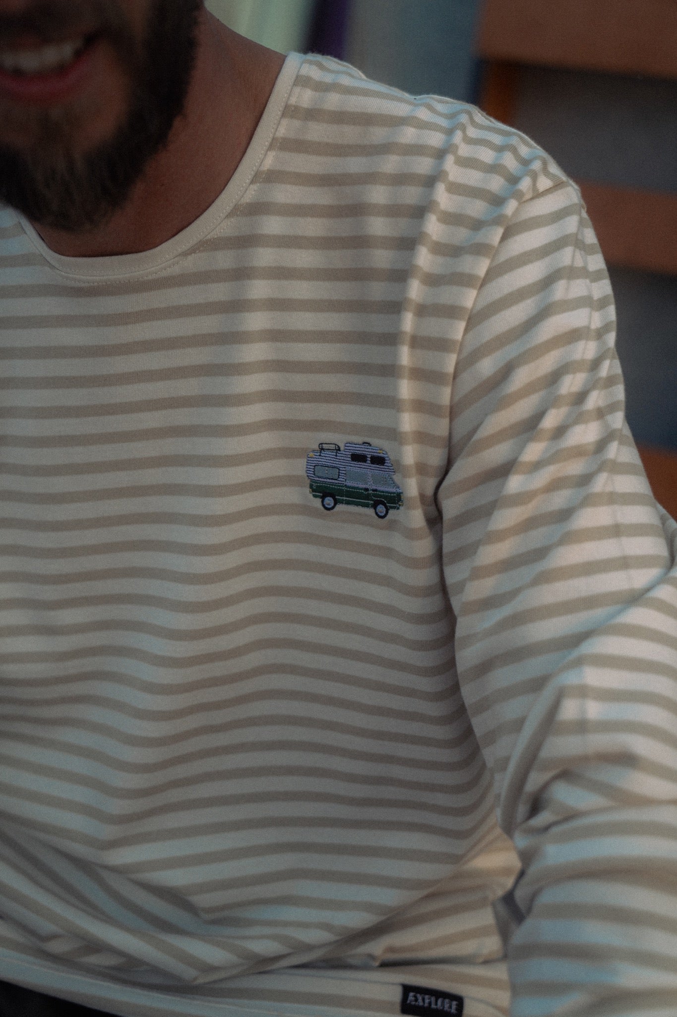 LAKOR Ahoy! Mini Forest Camper T-shirt T-Shirt Oatmeal Melange