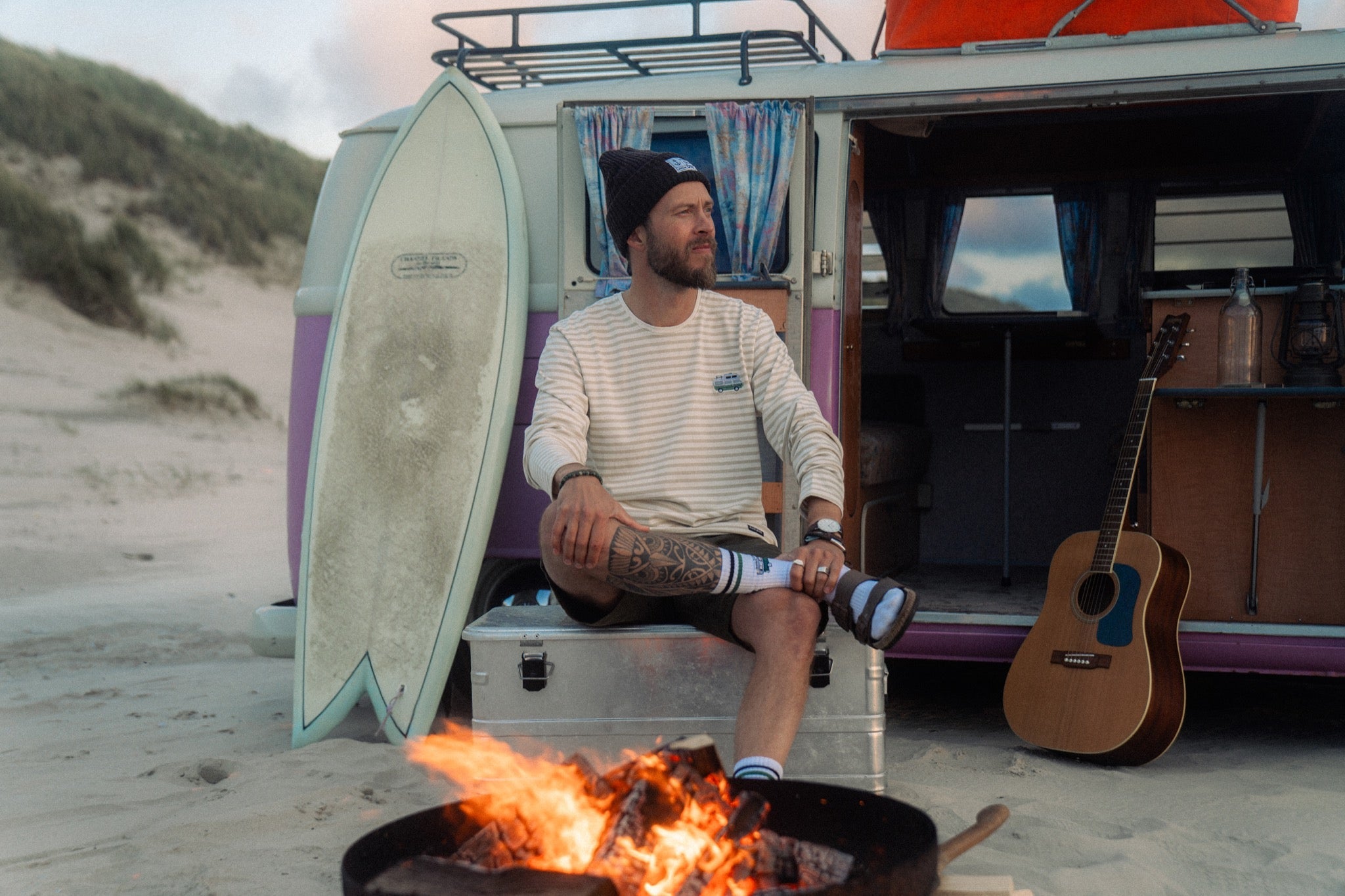 LAKOR Ahoy! Mini Forest Camper T-shirt T-Shirt Oatmeal Melange