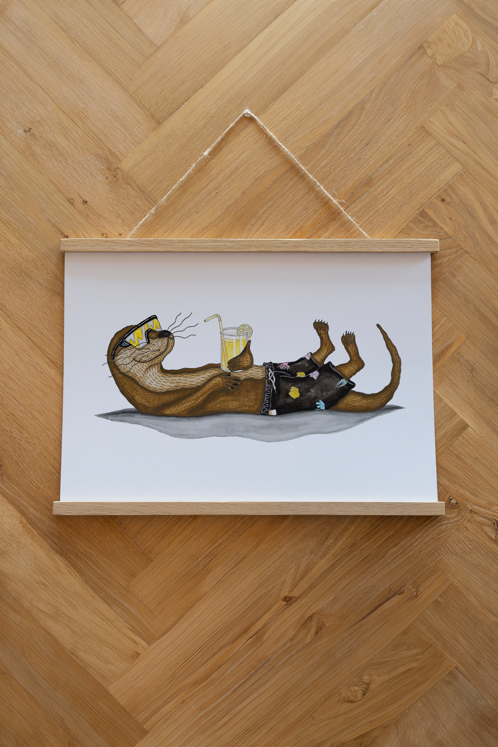 An Otter Vacation Plakat - White