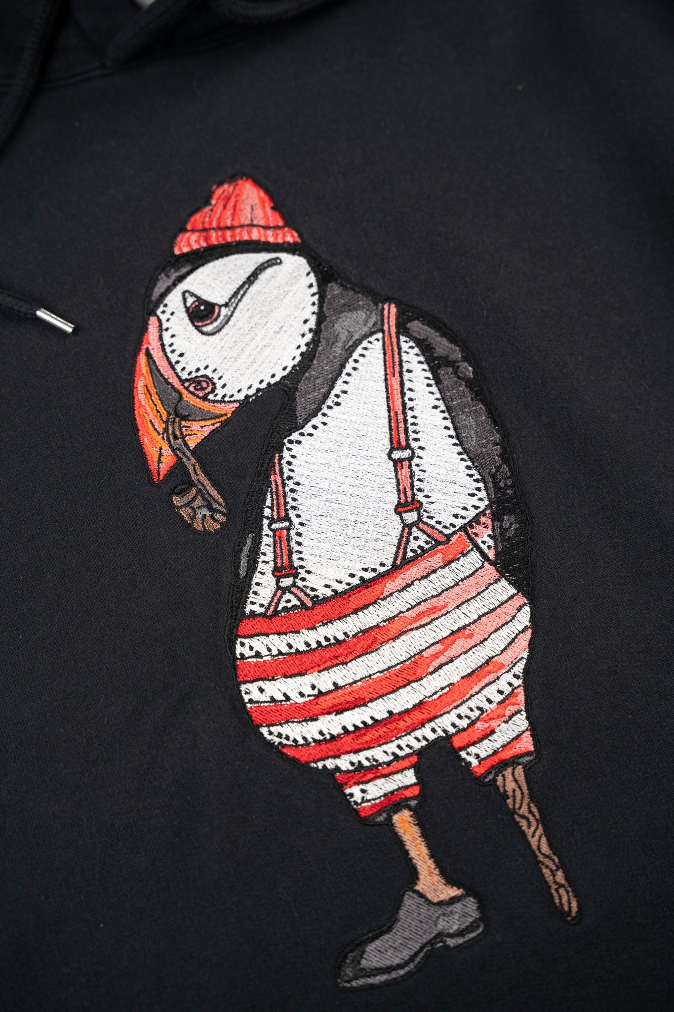 LAKOR Atlantic Puffin Hoodie Sweatshirt Moonless Night