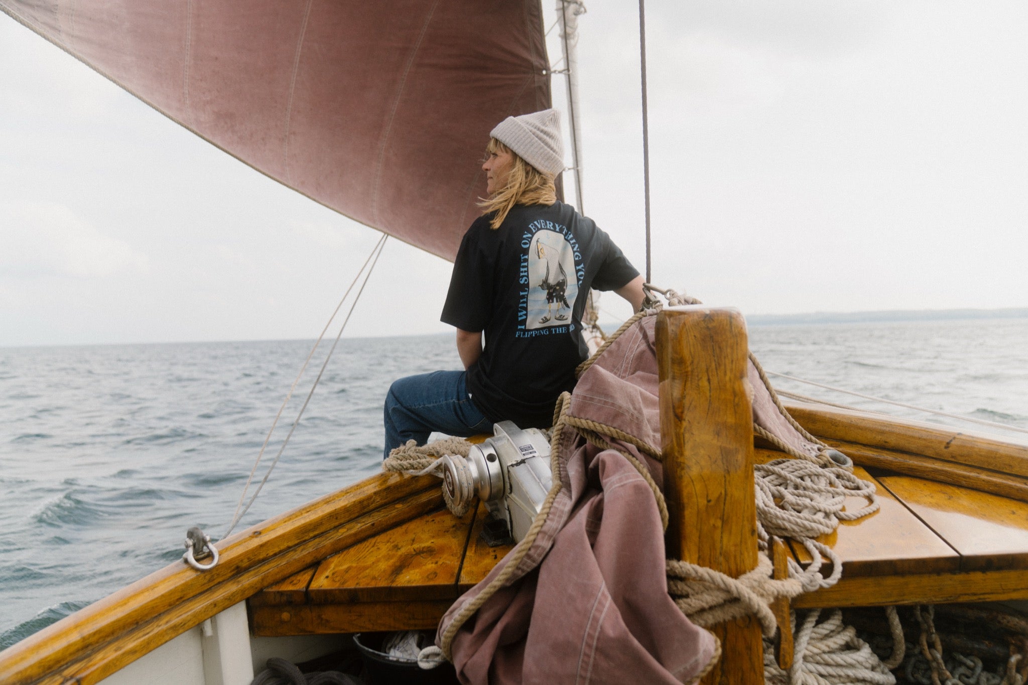 LAKOR Back Flipping T-shirt T-Shirt Moonless Night