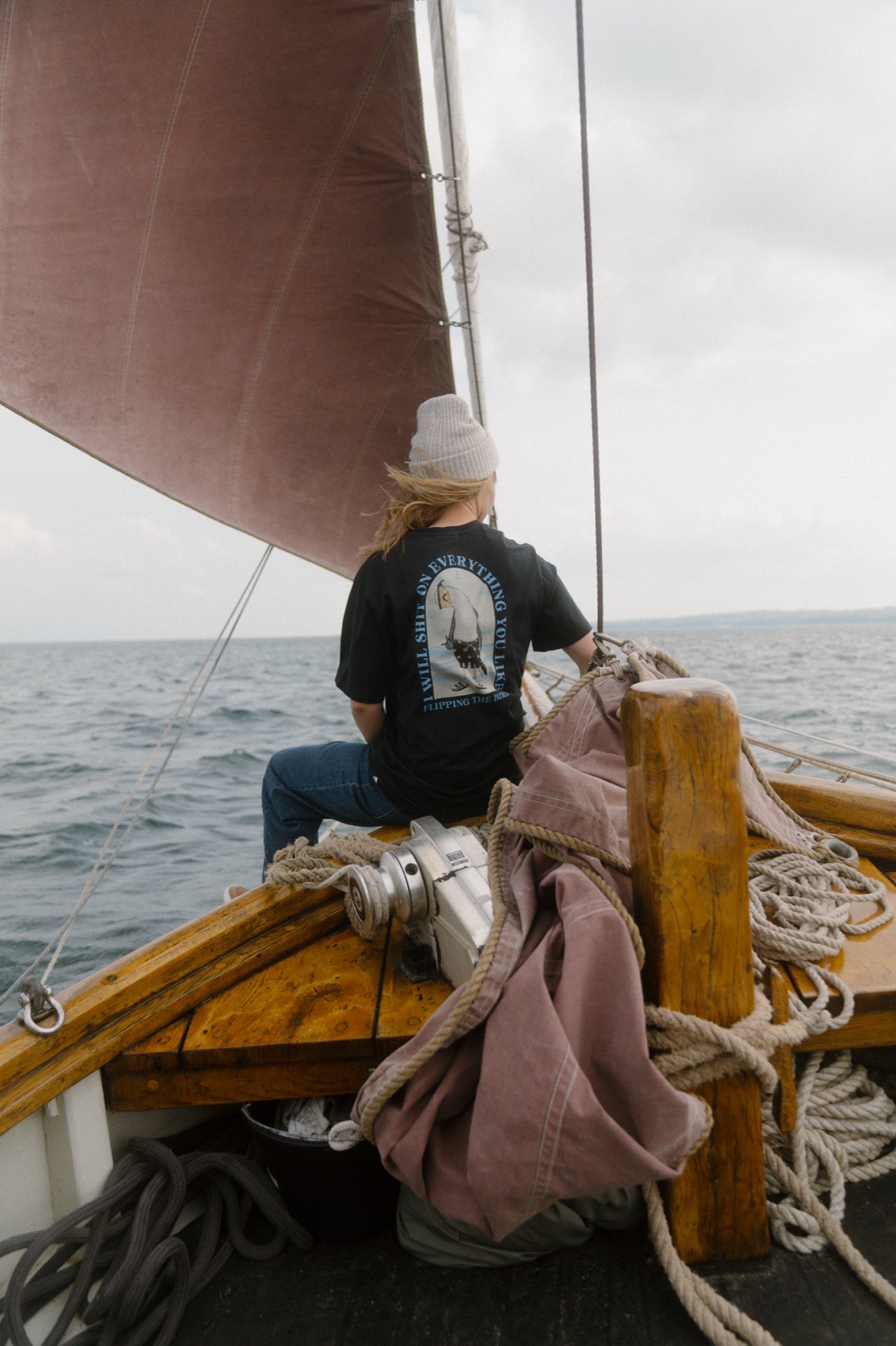 LAKOR Back Flipping T-shirt T-Shirt Moonless Night