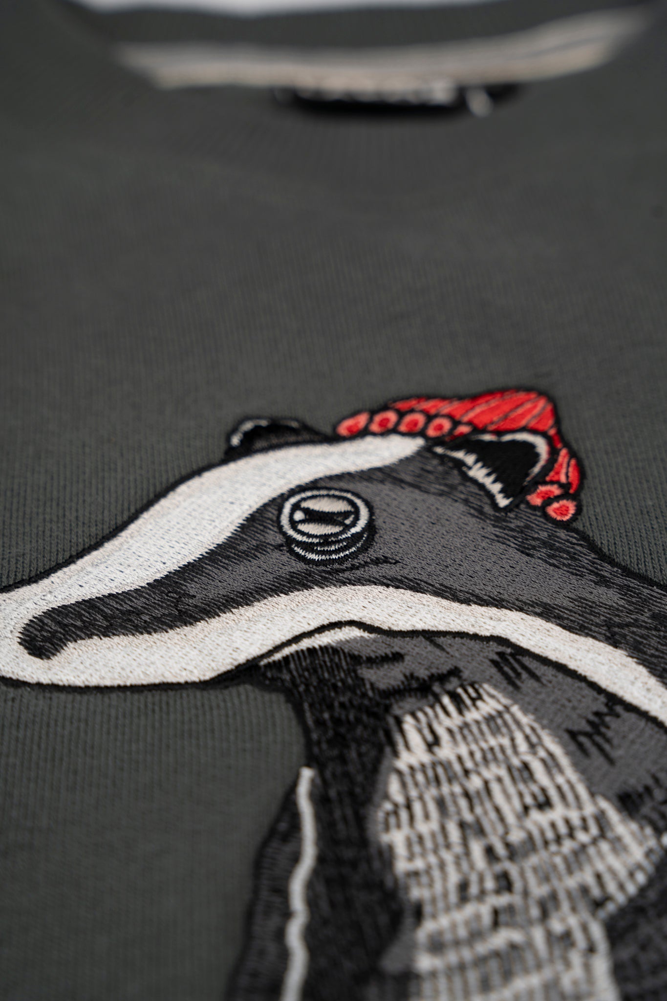 LAKOR Badger Coffee Crewneck Sweatshirt Urban Chic