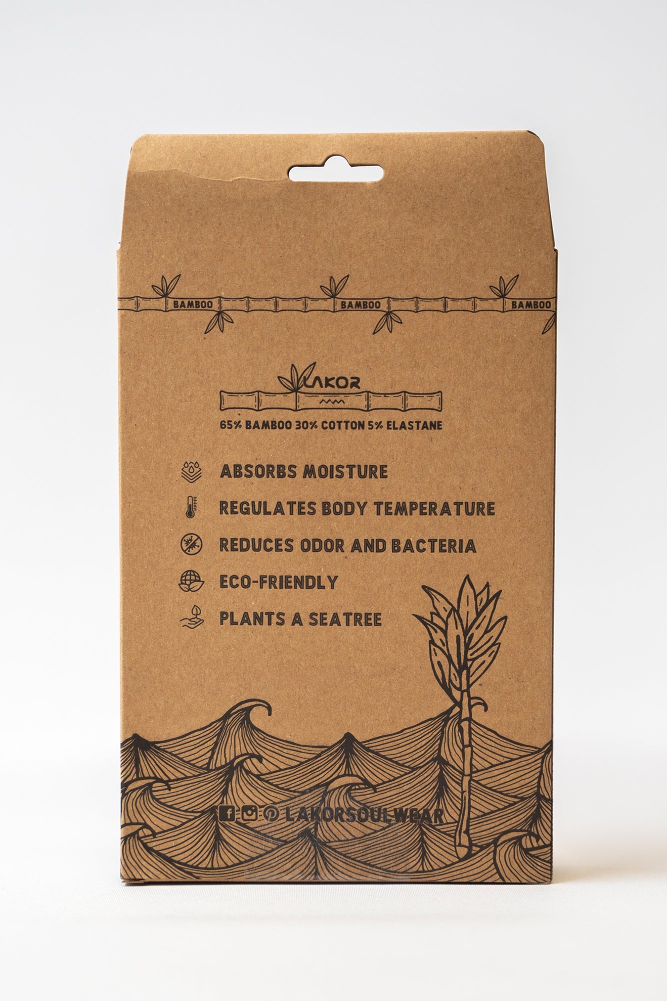 LAKOR Bamboo Boxers 2-pak Underwear Black