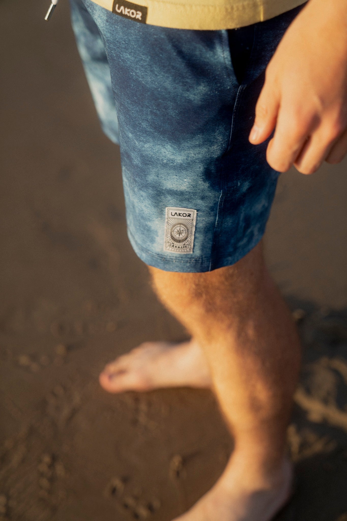 LAKOR Beach Washed Shorts Shorts Blue