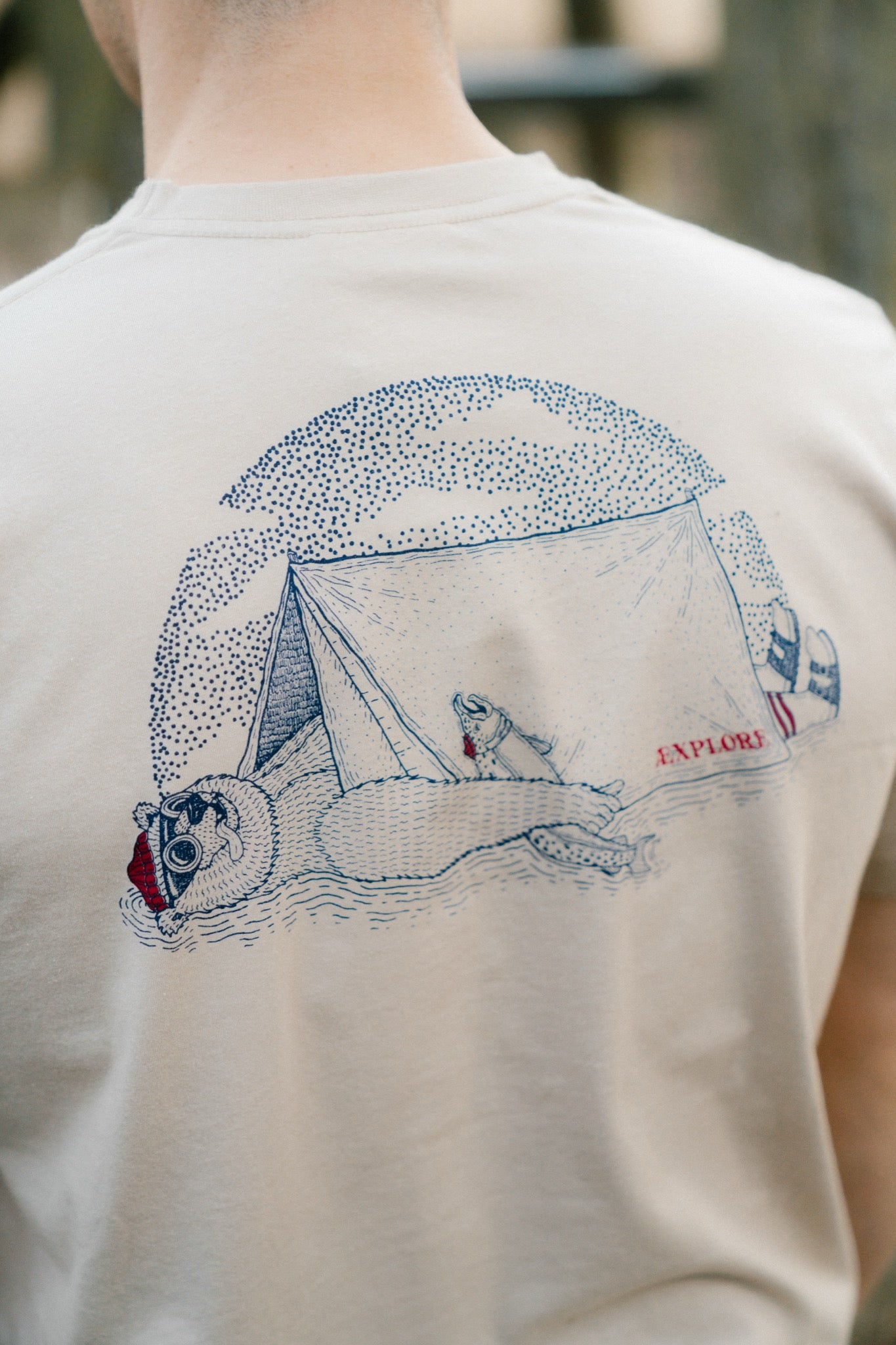 LAKOR Bear Inn T-shirt T-Shirt White Pepper