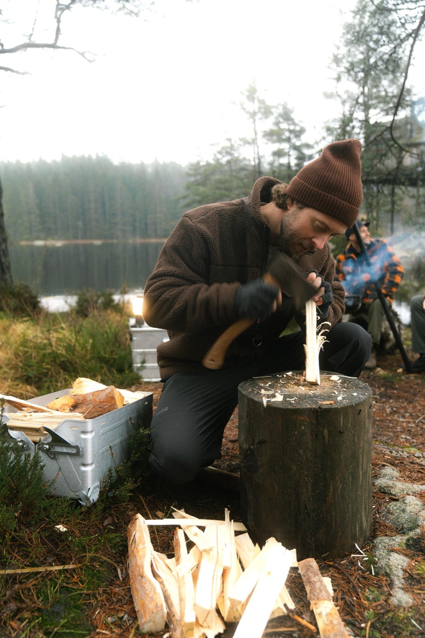 LAKOR Bear Sherpa Jacket Jacket Coffee Bean