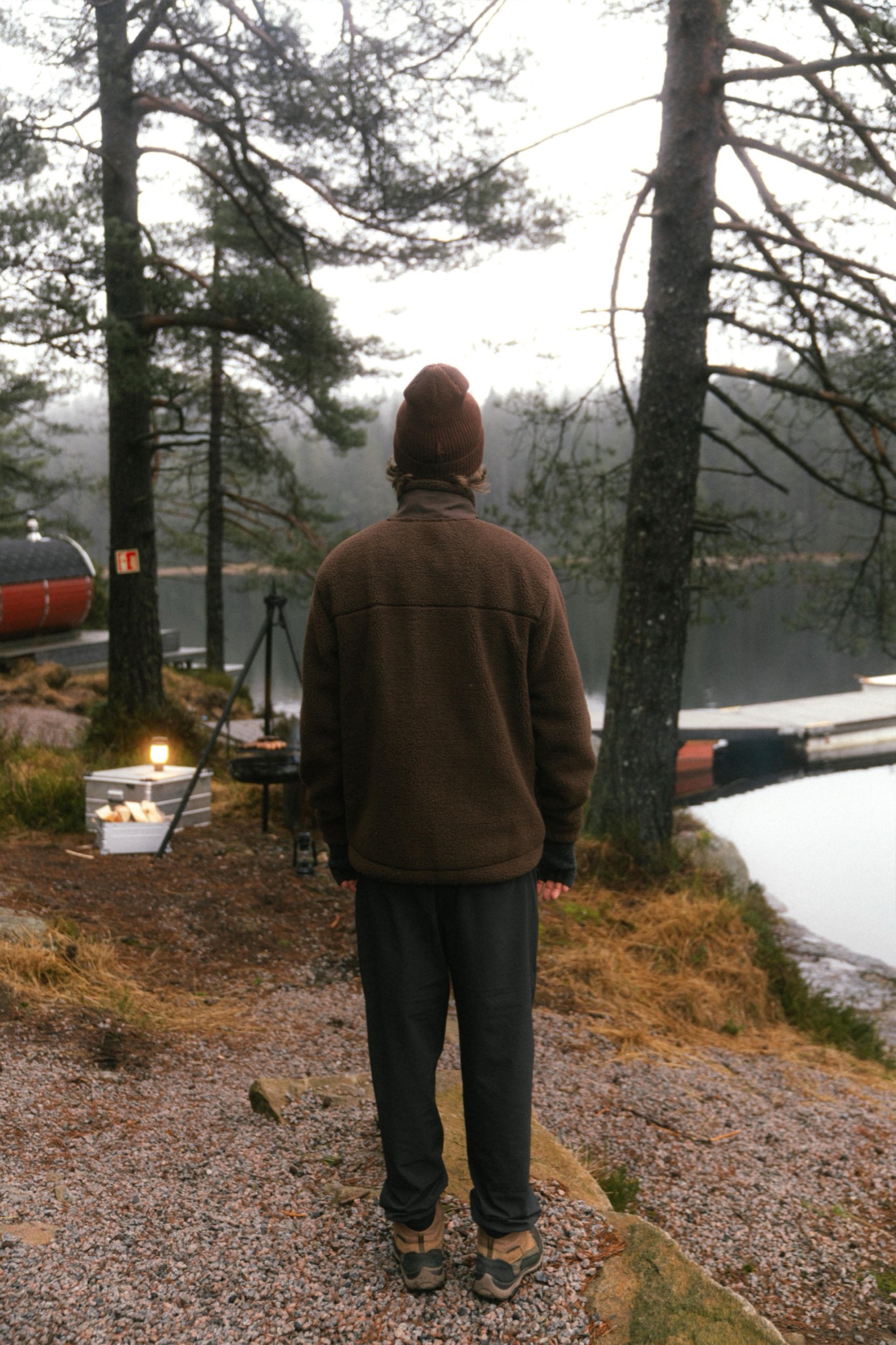 LAKOR Bear Sherpa Jacket Jacket Coffee Bean
