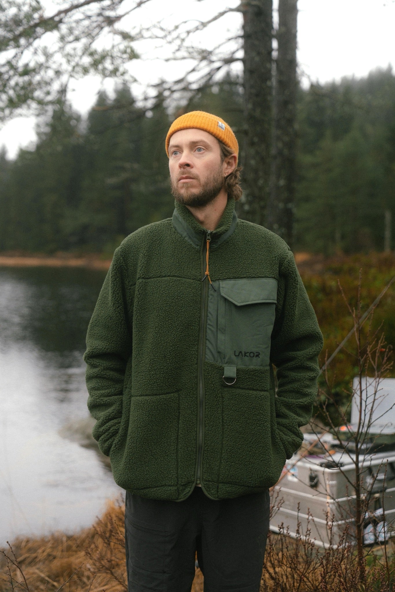 LAKOR Bear Sherpa Jacket Jacket Riffle Green