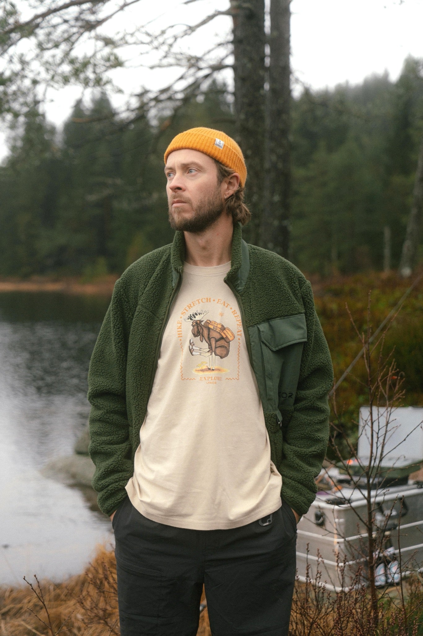 LAKOR Bear Sherpa Jacket Jacket Riffle Green