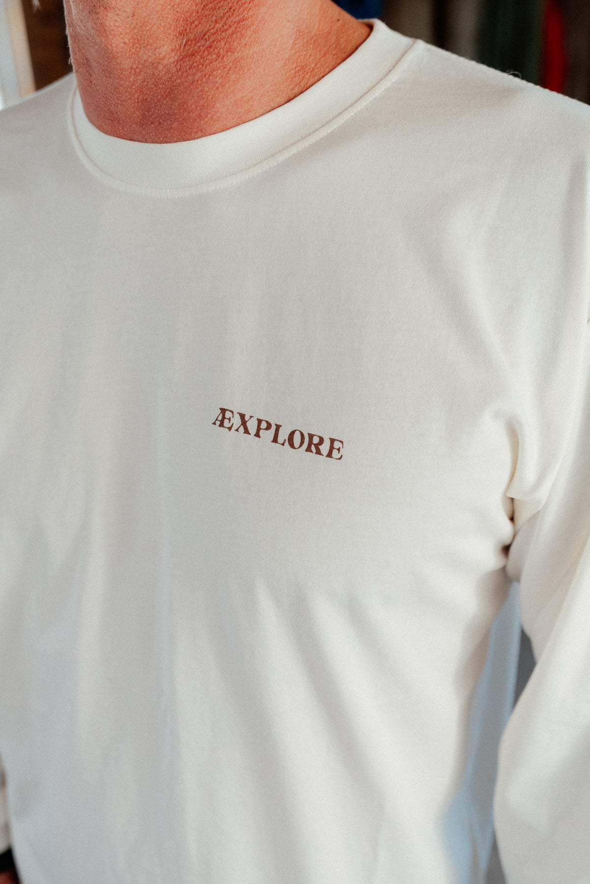 LAKOR Beaver Burrito Boxfit LS T-shirt T-Shirt Star White