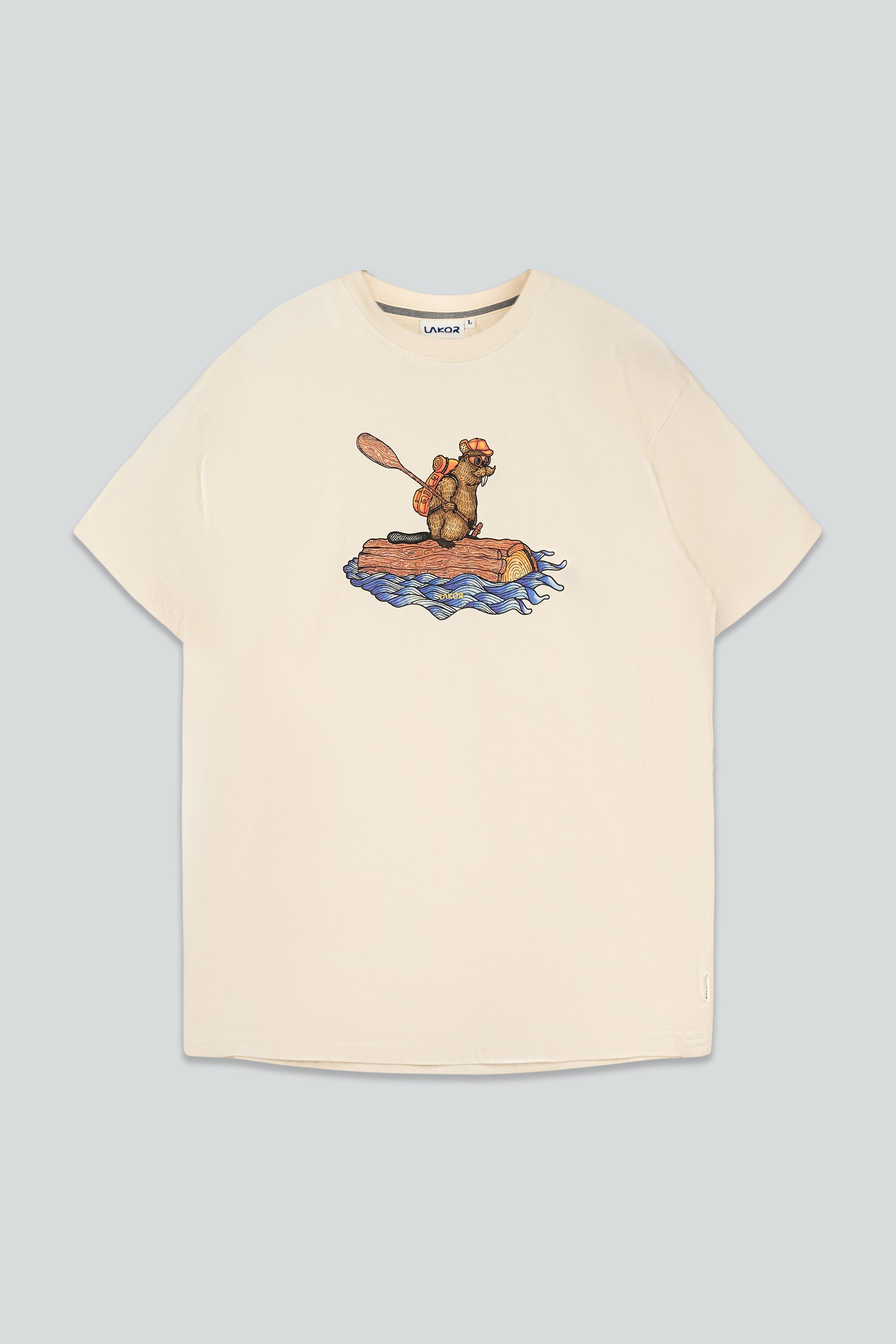 LAKOR Beaver Rafting T-shirt T-Shirt Rainy Day