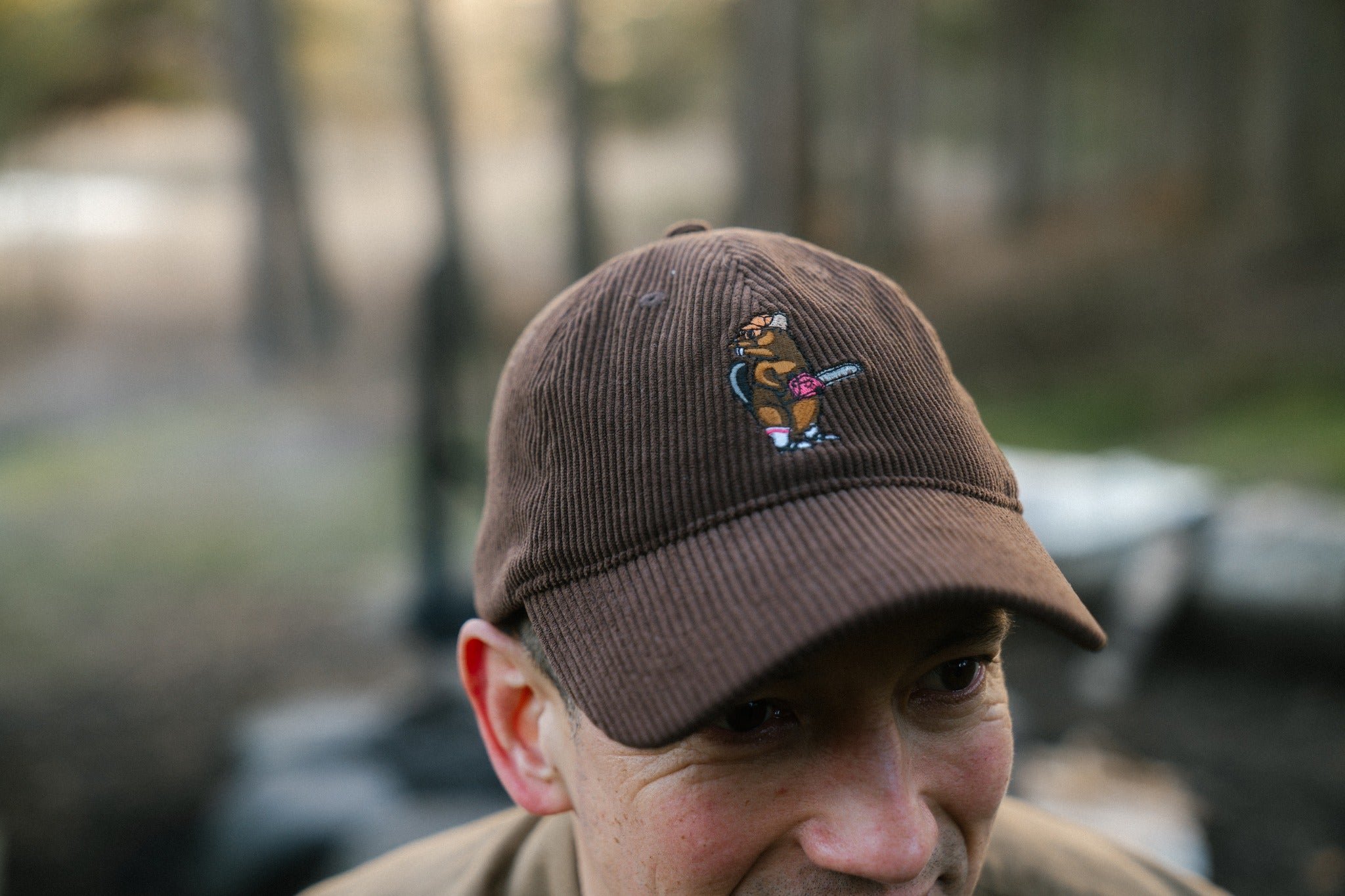 LAKOR Beaver Timber Courd Cap Headwear Chocolate Brown