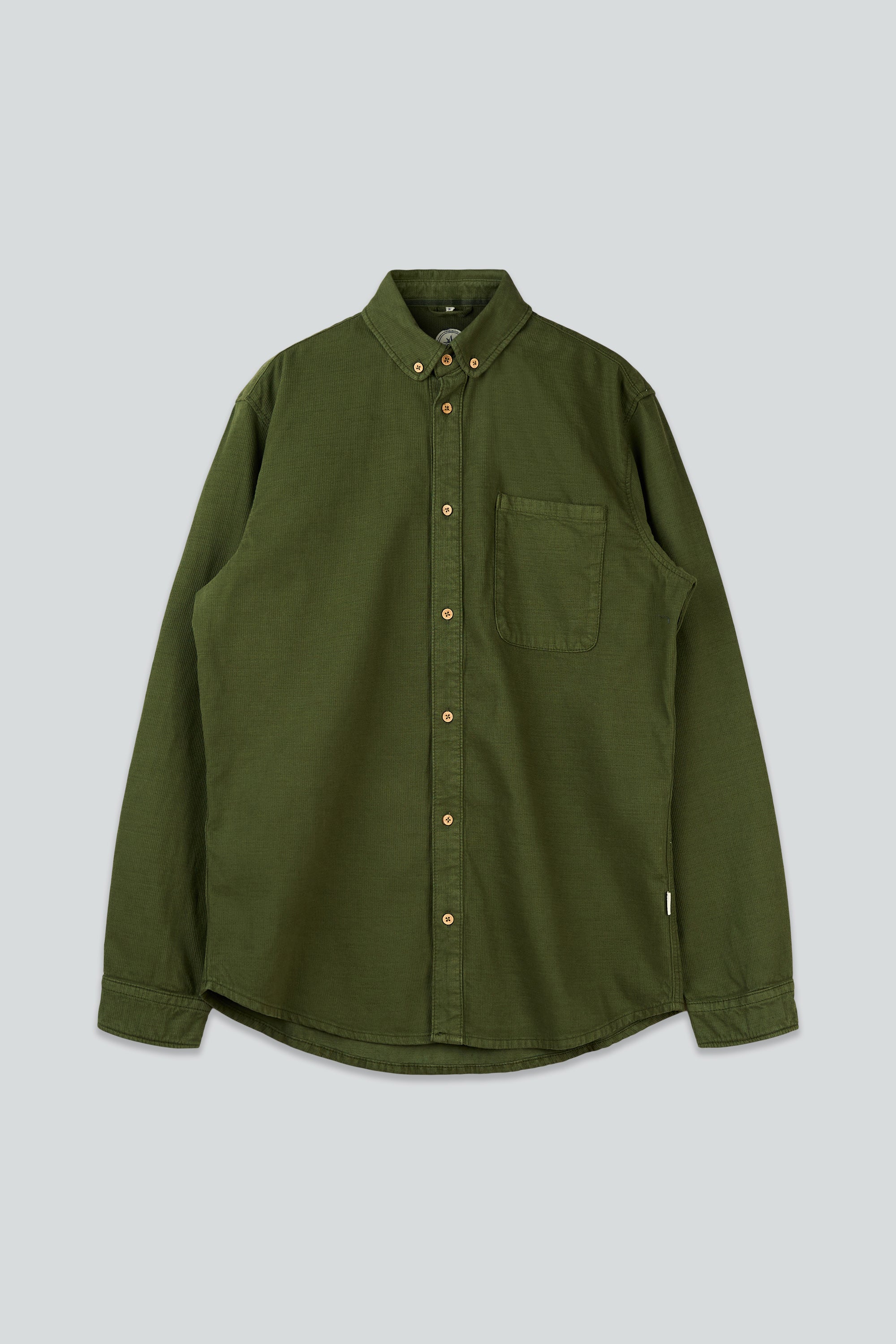 LAKOR Bedford Courd Shirt Shirt Riffle Green