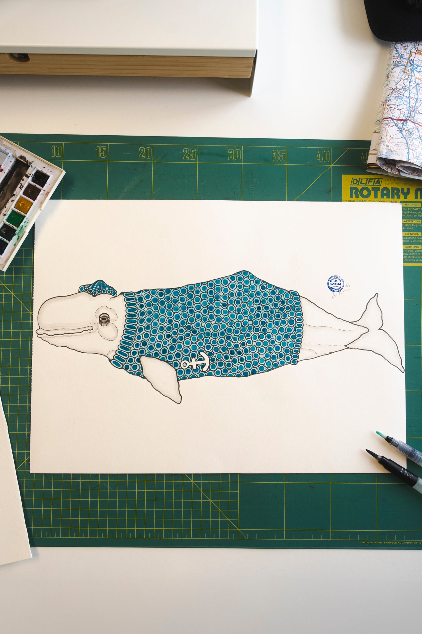 LAKOR Beluga Original Poster White