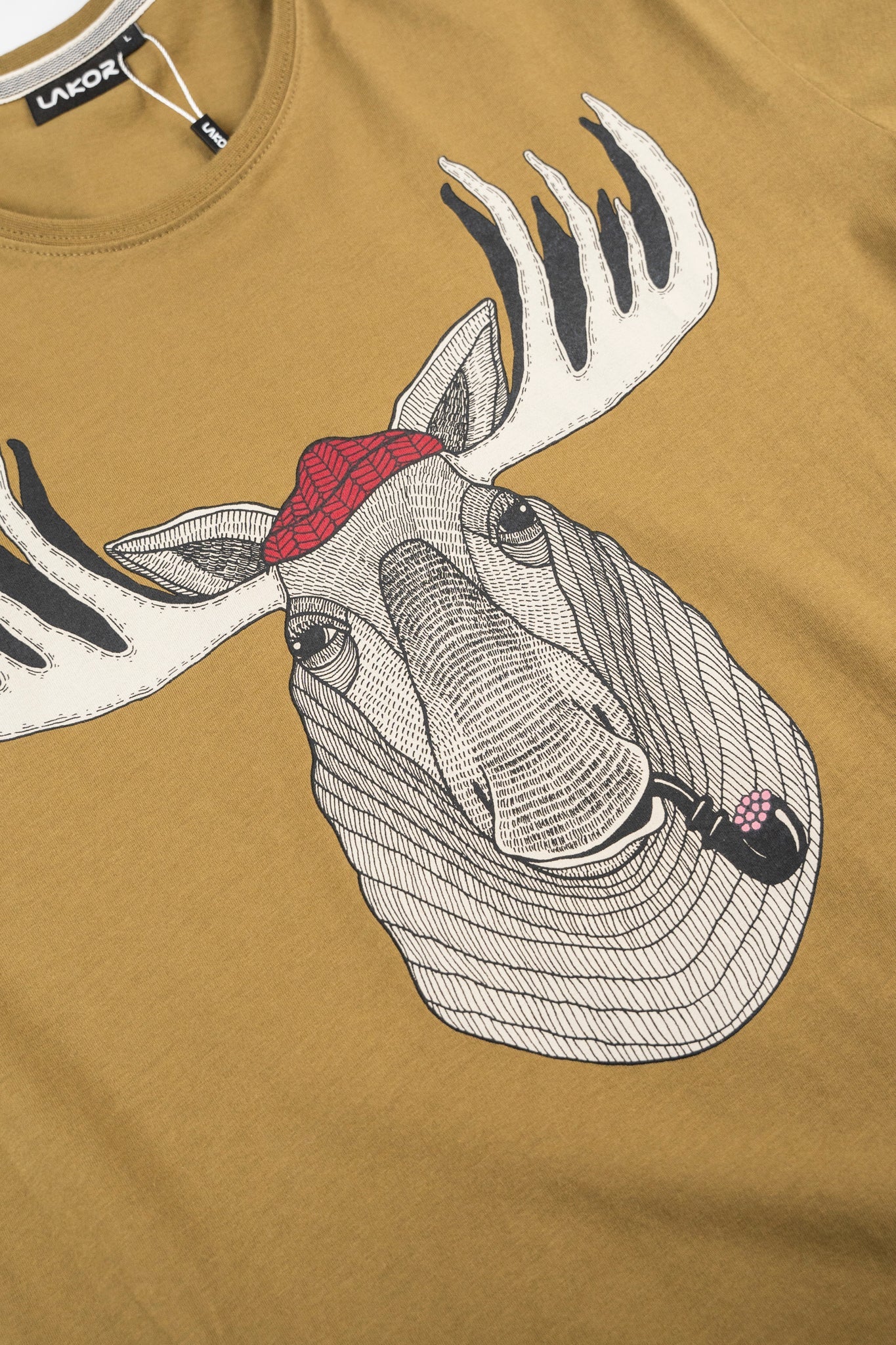 LAKOR Big Moose T-shirt T-Shirt Fir Green