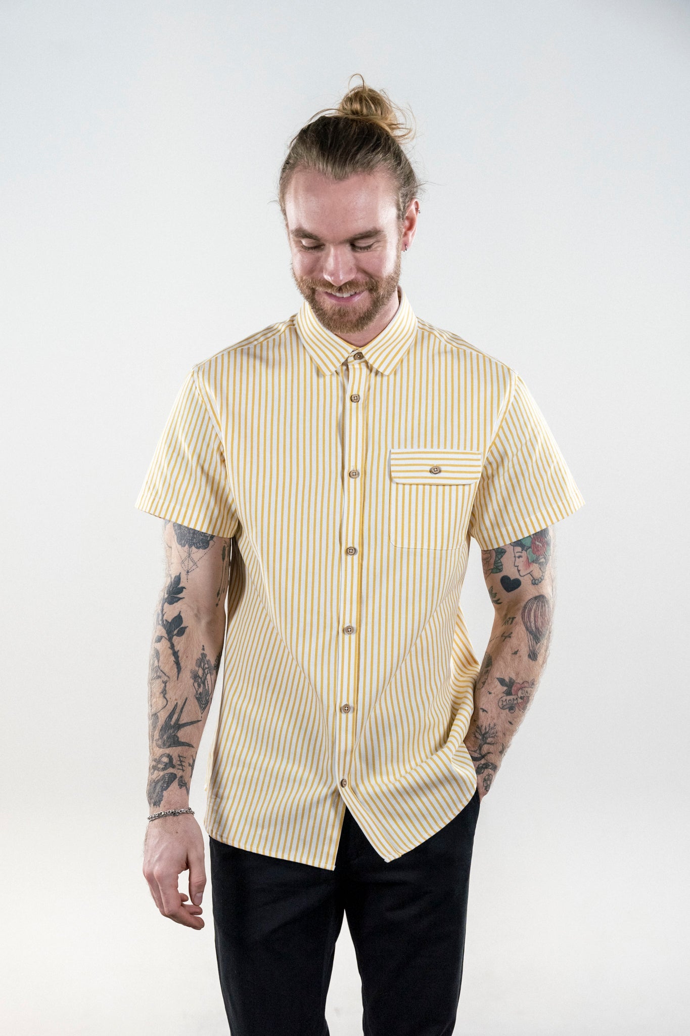 LAKOR Biscay Shirt Short Sleeve Shirt Yellow
