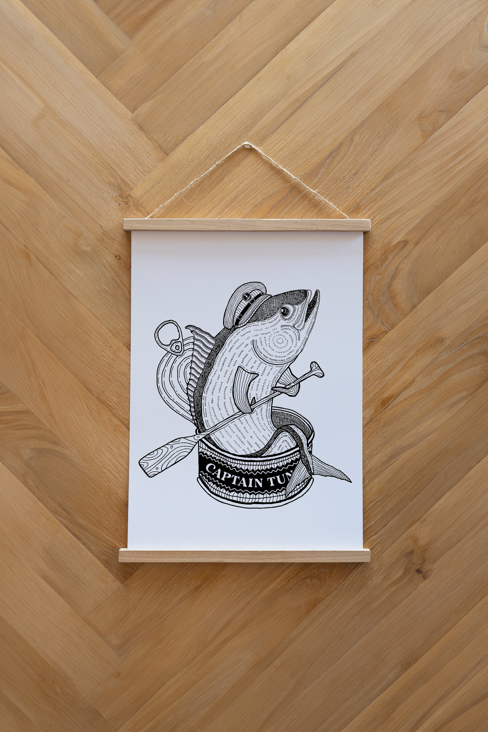 LAKOR Captain Tuna Plakat Poster White