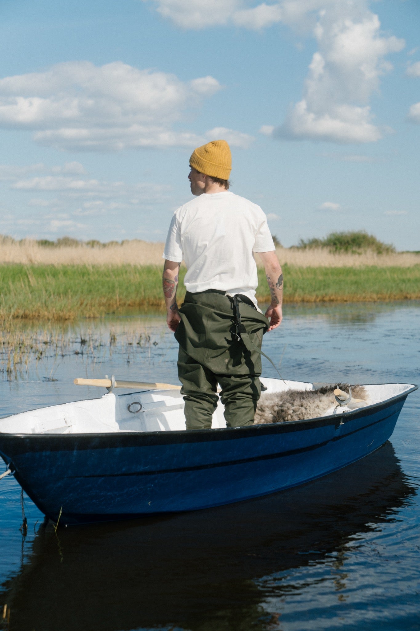 LAKOR Cargo Mopet T-shirt T-Shirt Star White