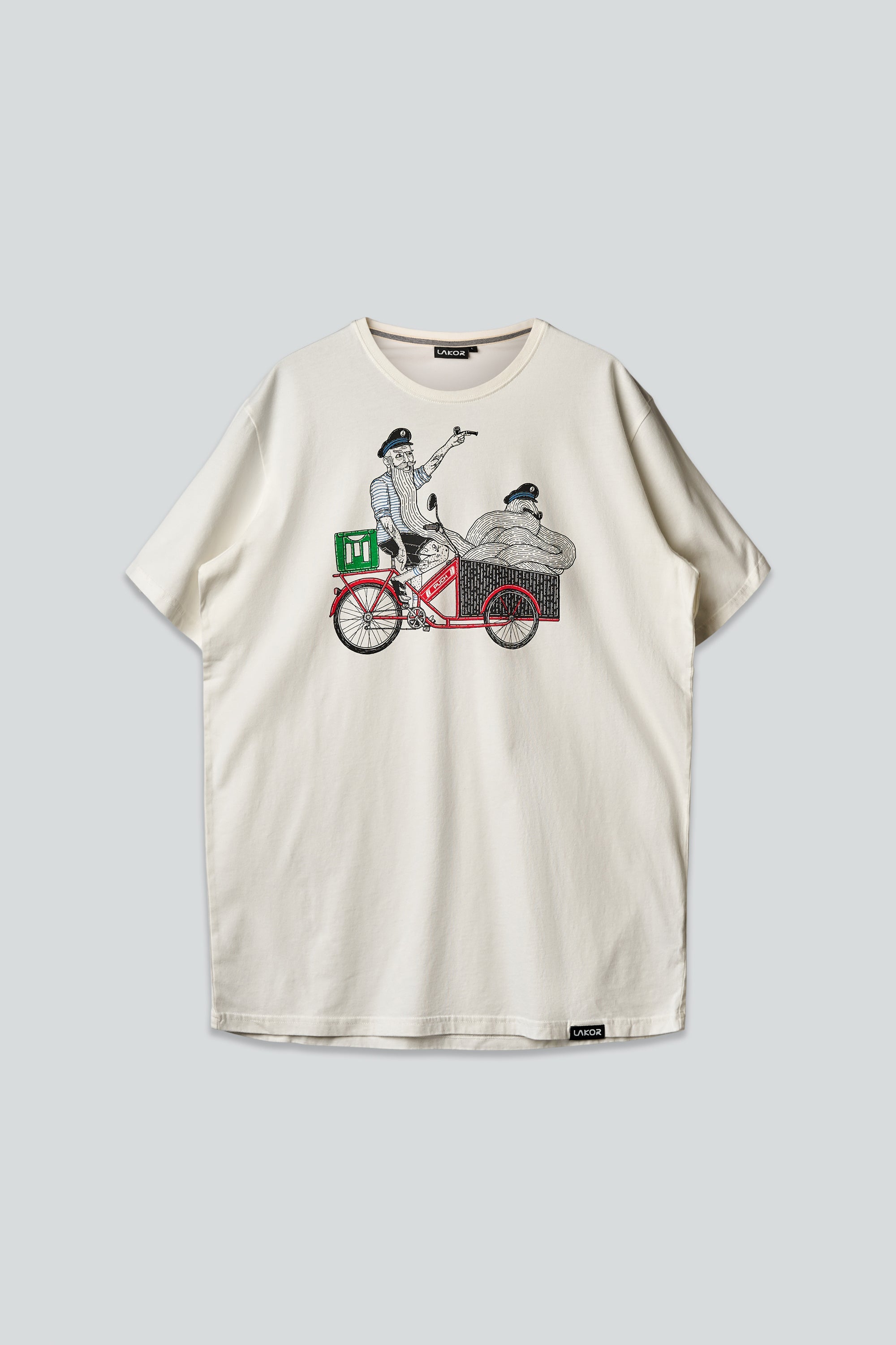 LAKOR Cargo Mopet T-shirt T-Shirt Star White