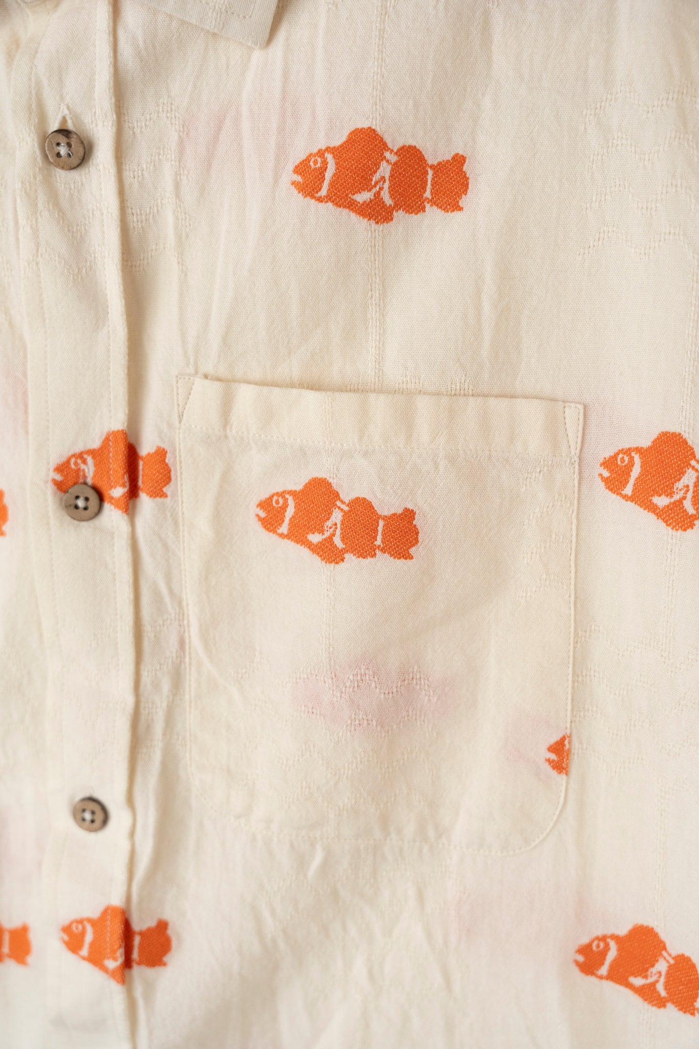 LAKOR ClownFish Short Sleeve Shirt Short Sleeve Shirt Off White