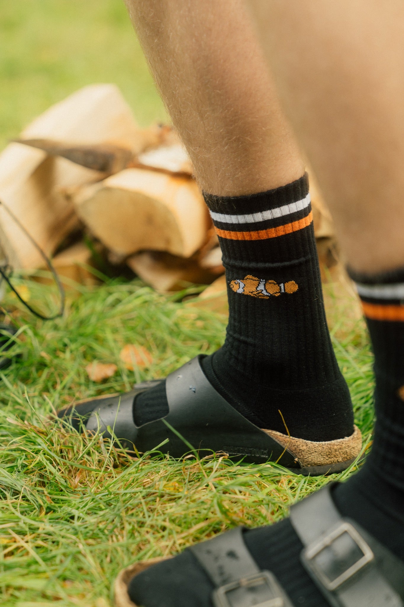 LAKOR Clown Fish Tennis Socks Tennis Socks Black