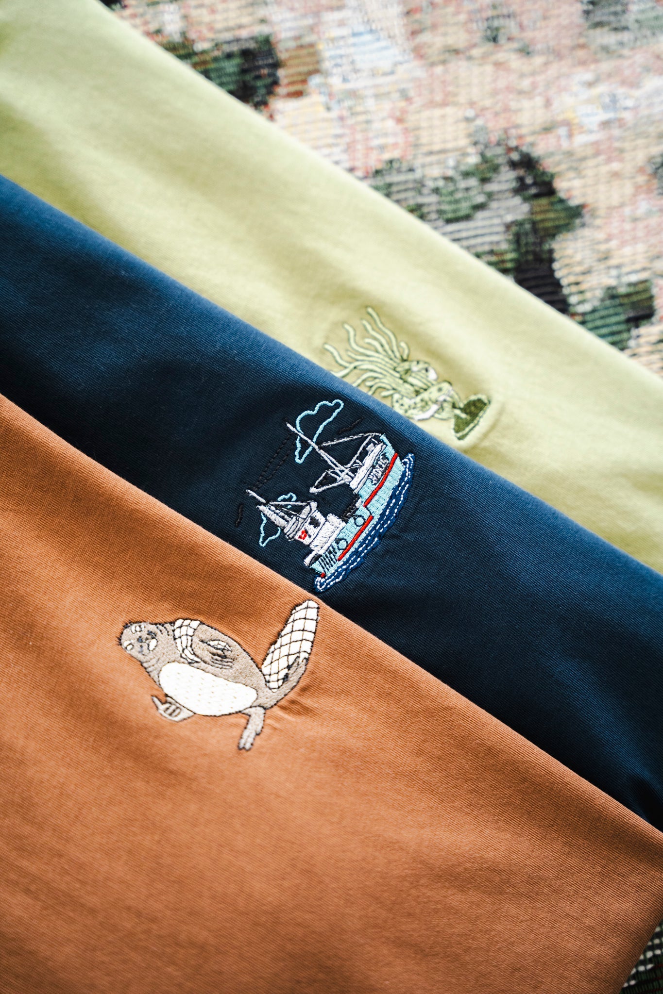 LAKOR Den Levende Fiskerihavn T-shirt T-Shirt Blueberry