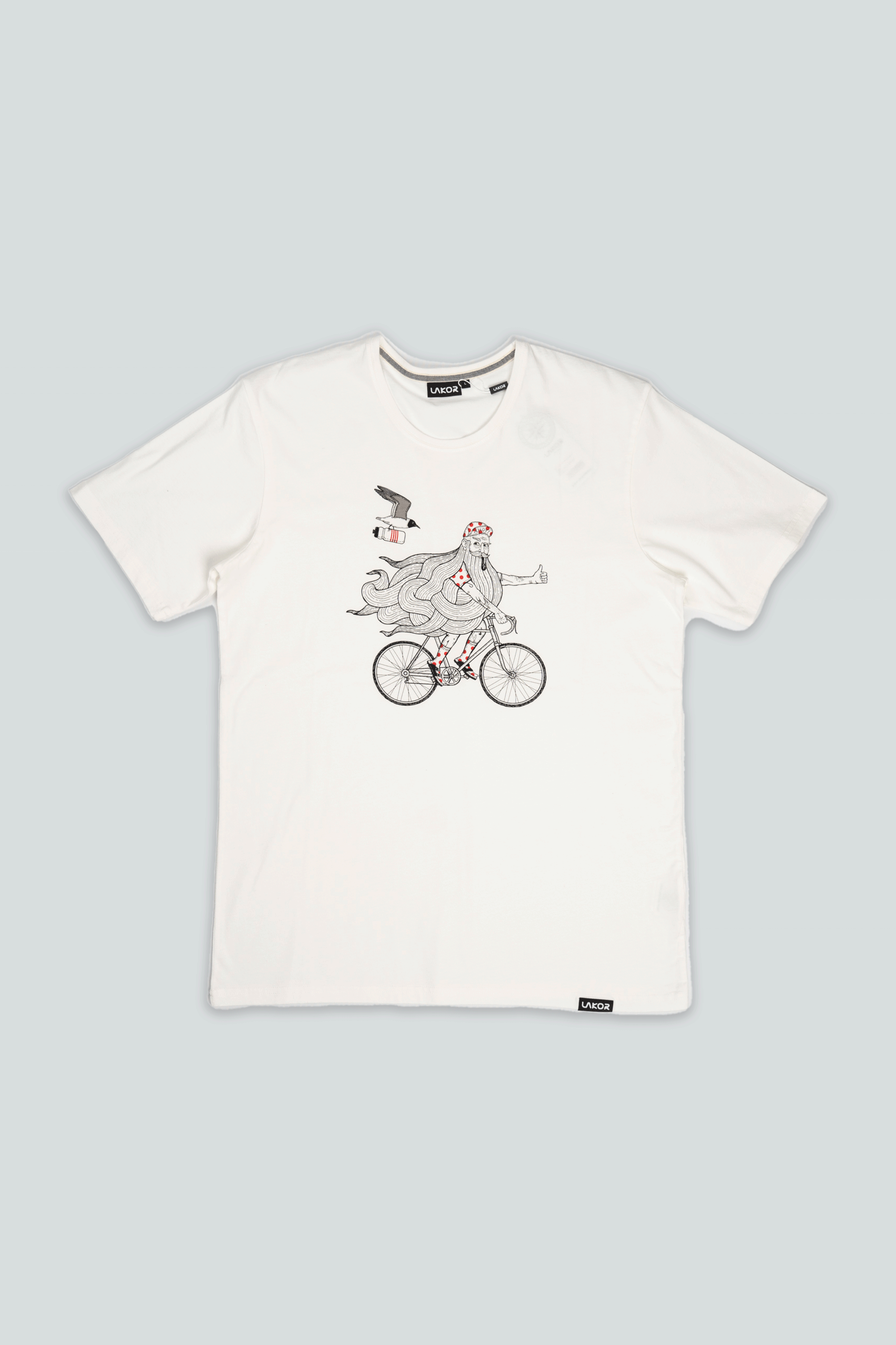 Beard on a Bike T-shirt (Starwhite)