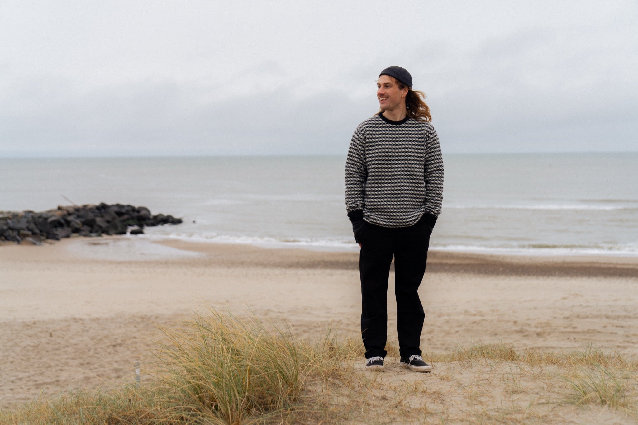 LAKOR Faroese Fisher Knit Knit Off White/Black